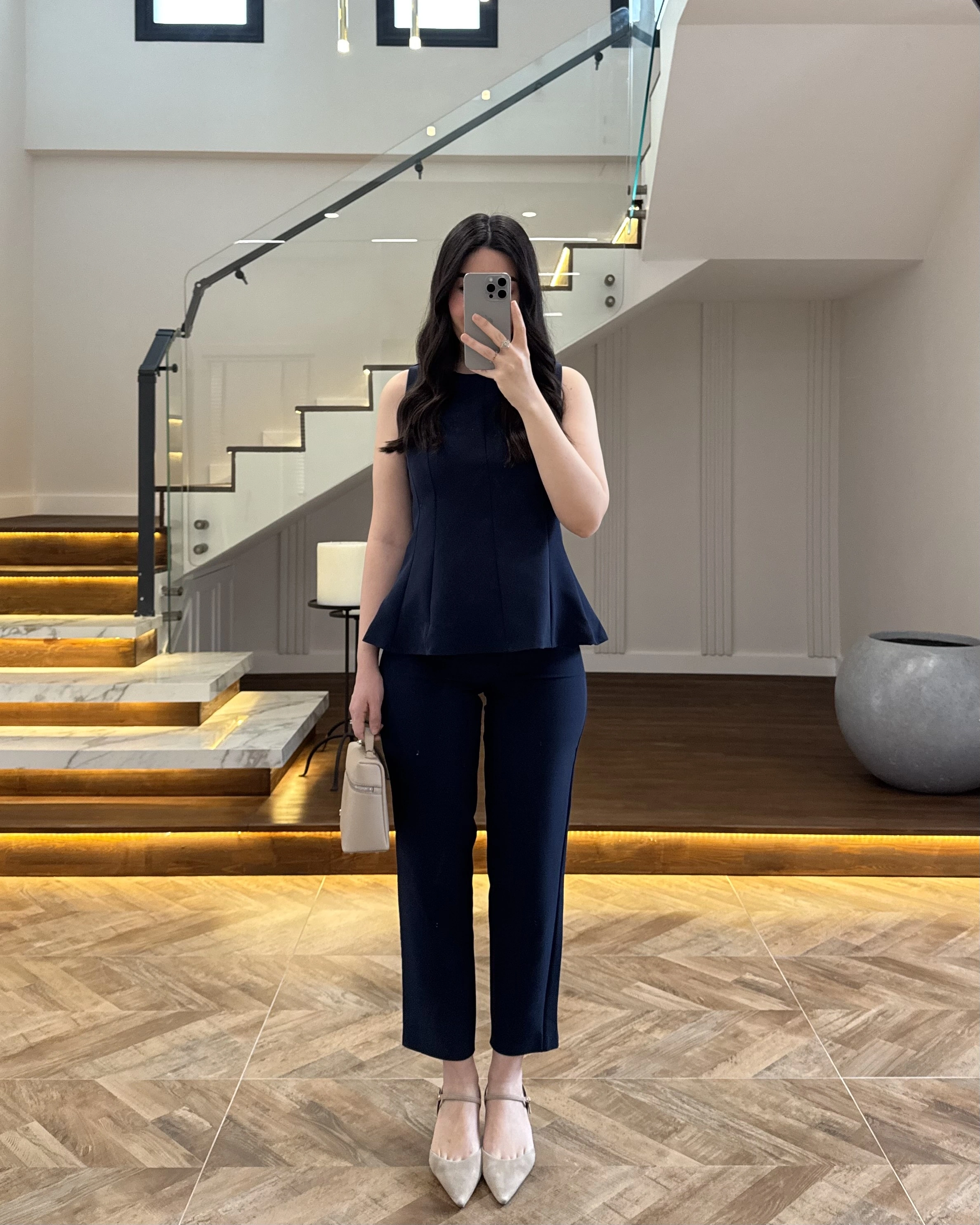 LACİVERT BLUZ PANTOLON TAKIM-260883