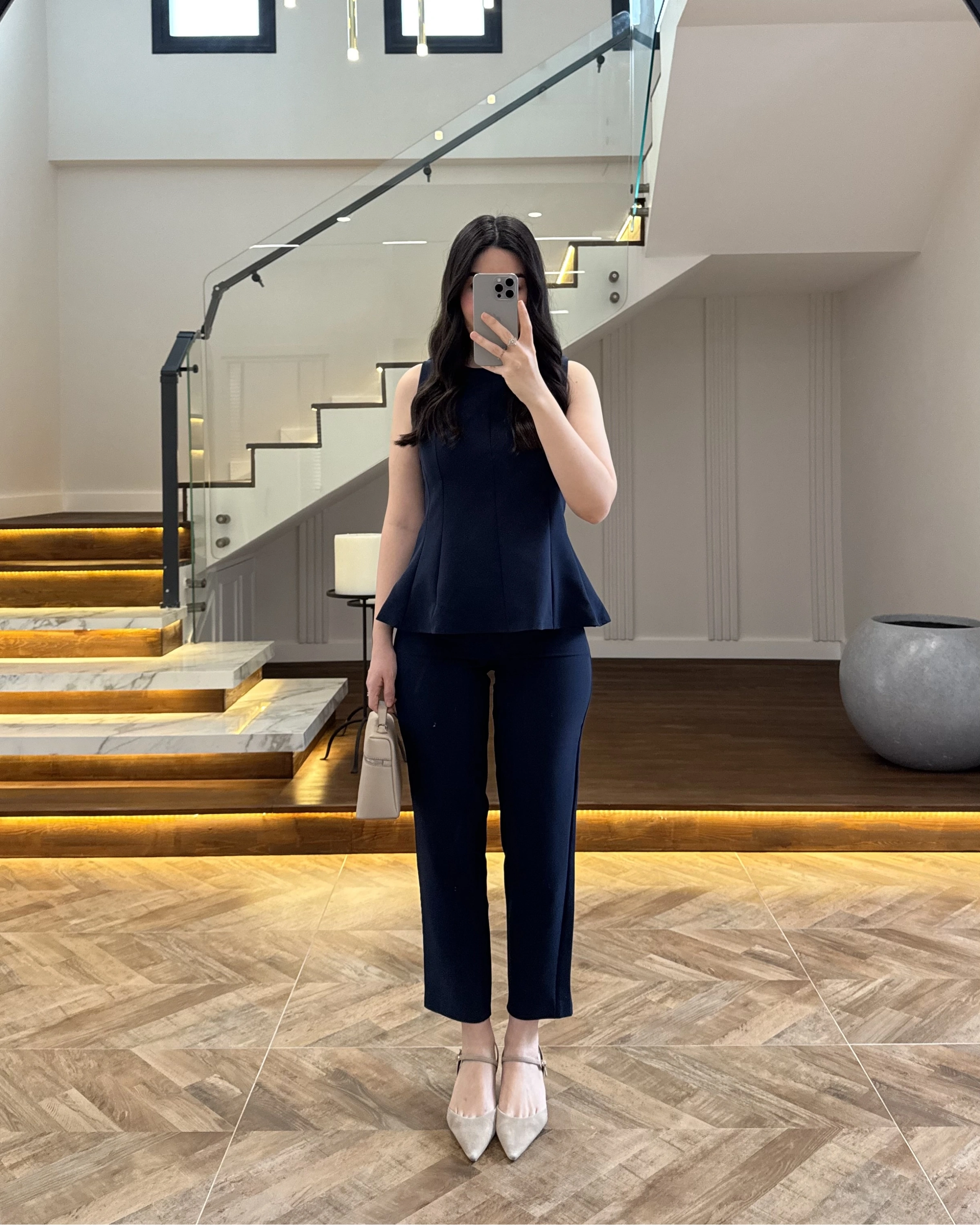 LACİVERT BLUZ PANTOLON TAKIM-260883