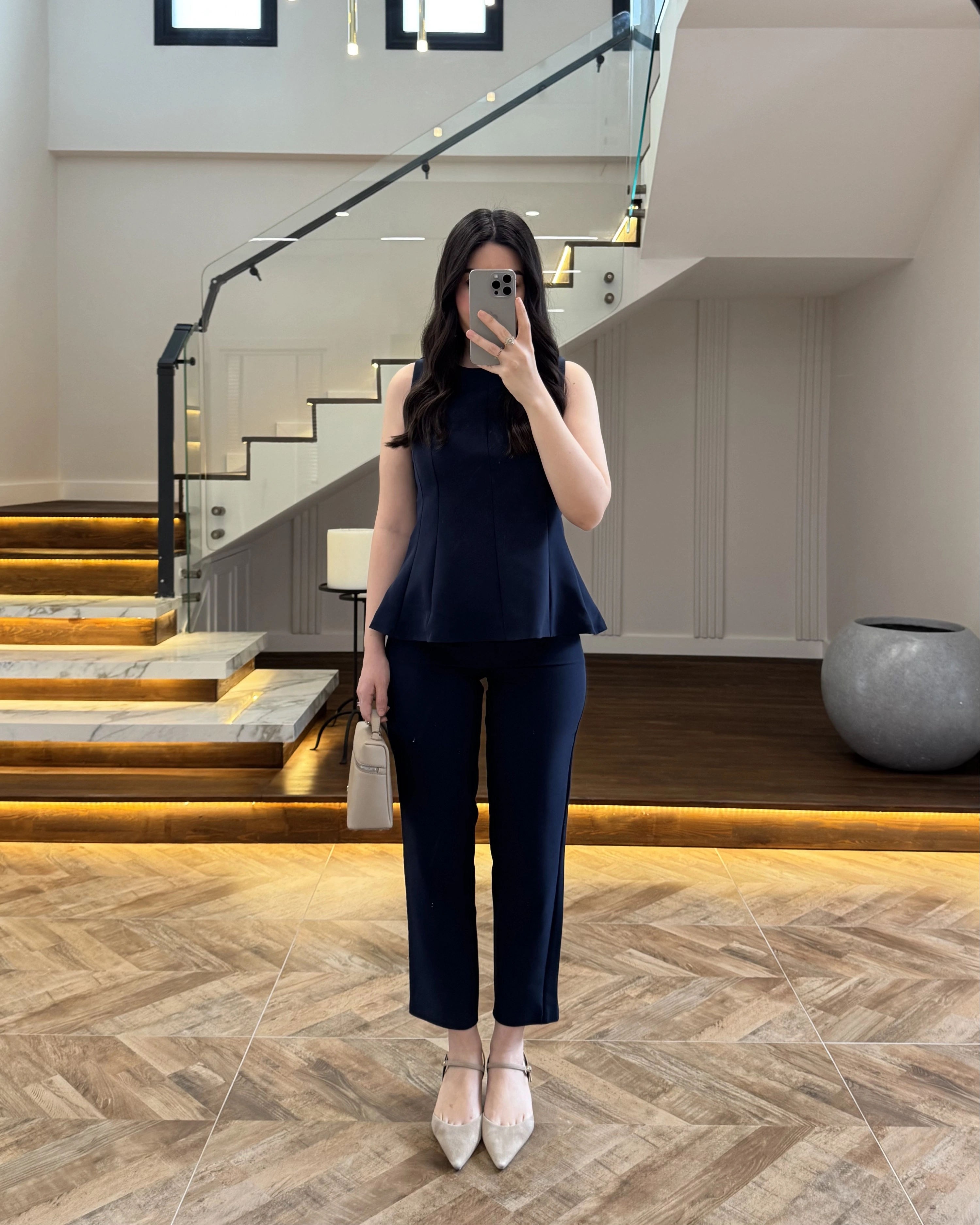 LACİVERT BLUZ PANTOLON TAKIM-260883