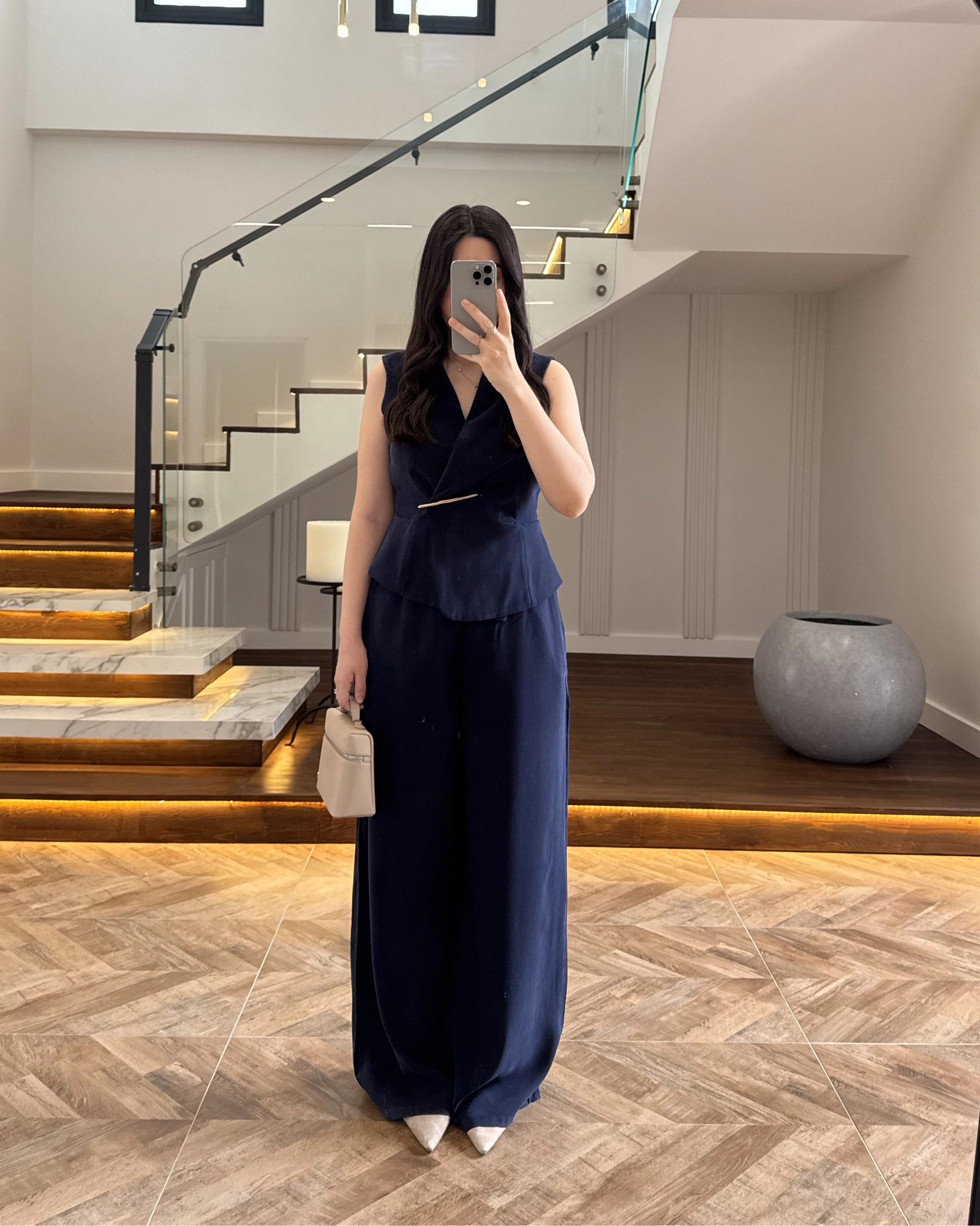 LACİVERT GOLD AKSESUARLI TULUM-580791