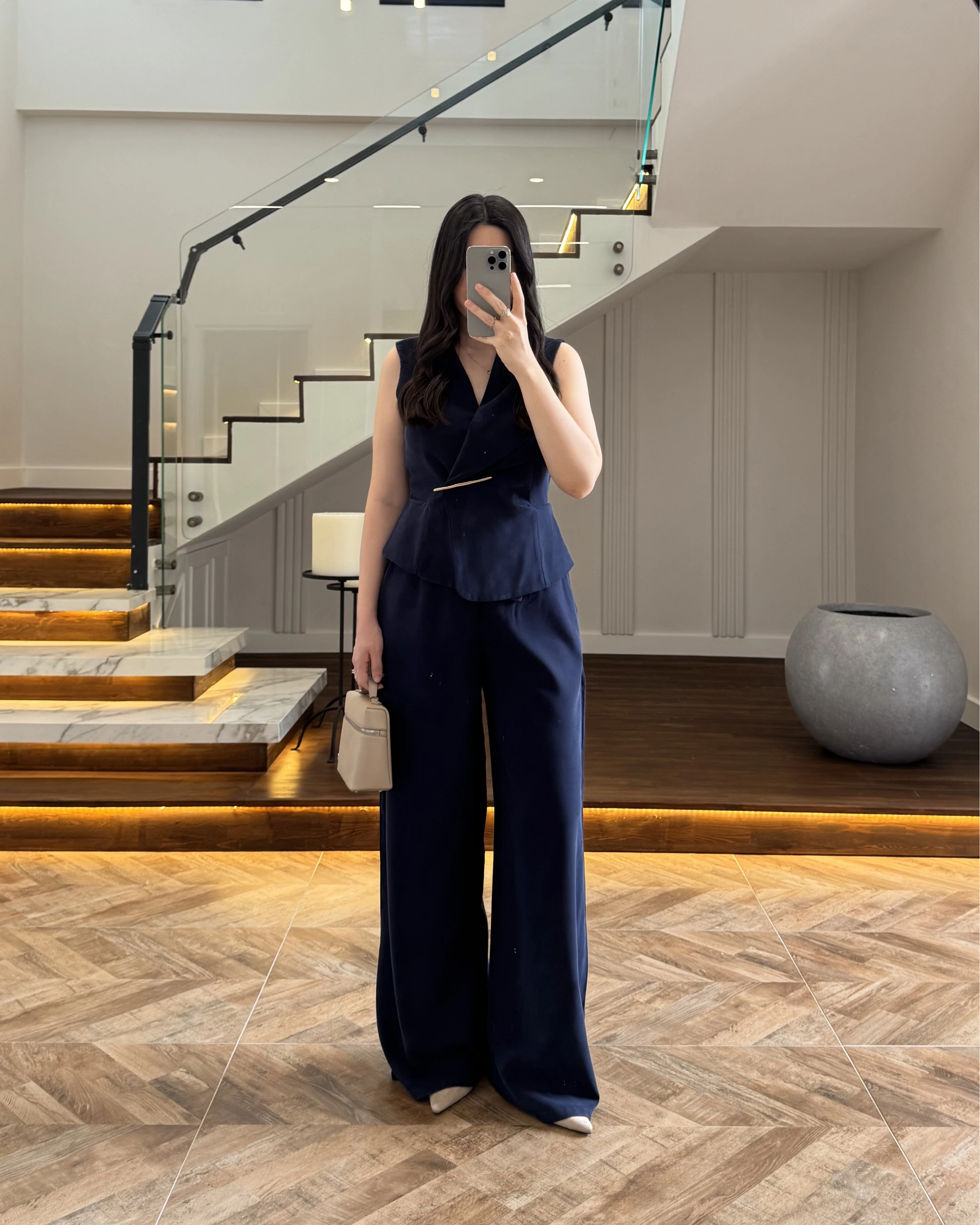 LACİVERT GOLD AKSESUARLI TULUM-580791