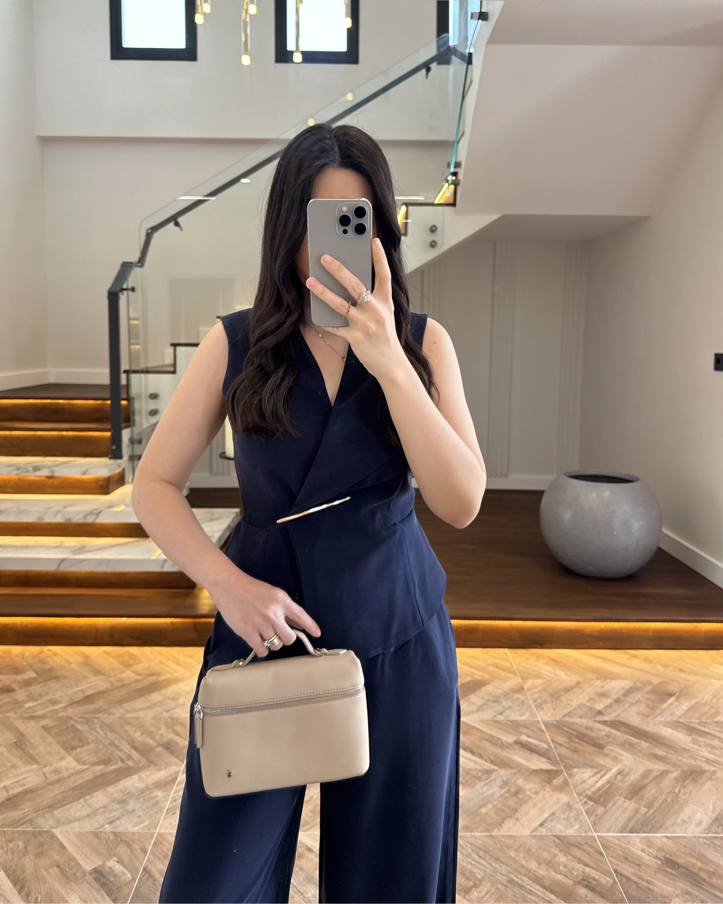 LACİVERT GOLD AKSESUARLI TULUM-580791