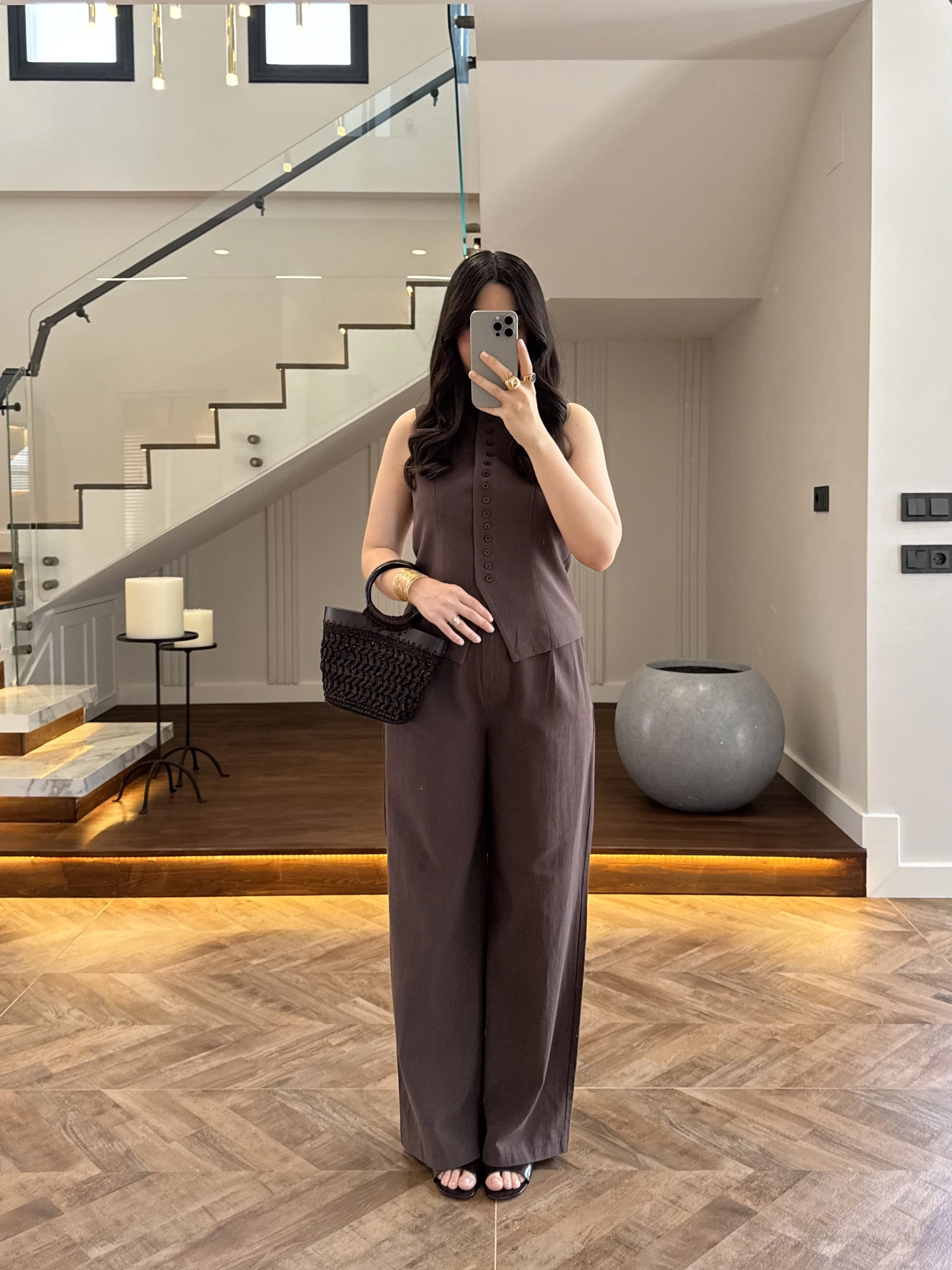 KAHVE BİSİKLET YAKA TAKIM-9148