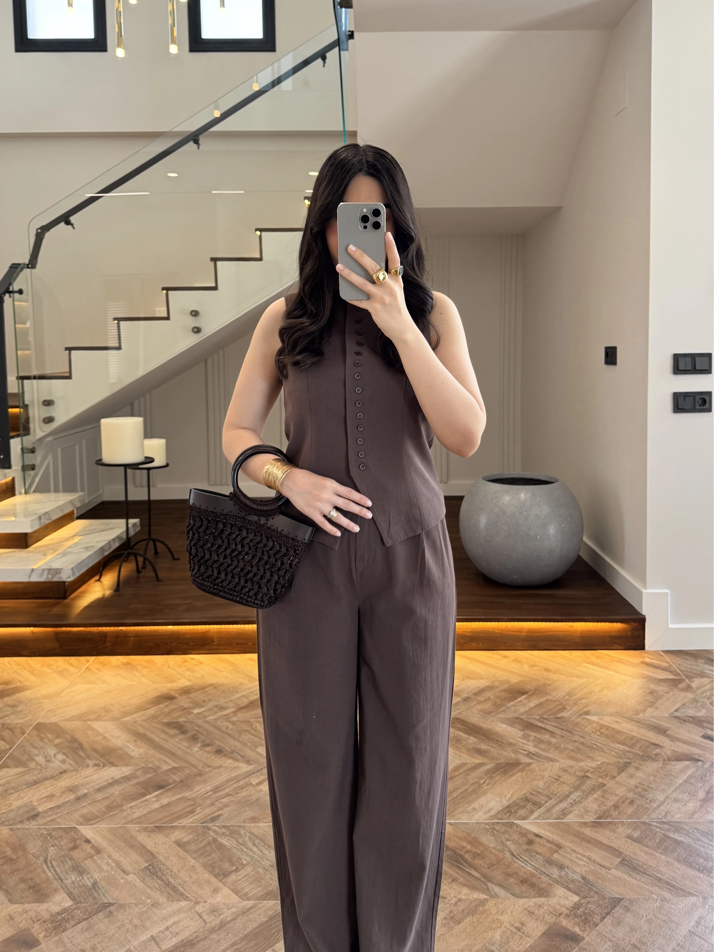 KAHVE BİSİKLET YAKA TAKIM-9148