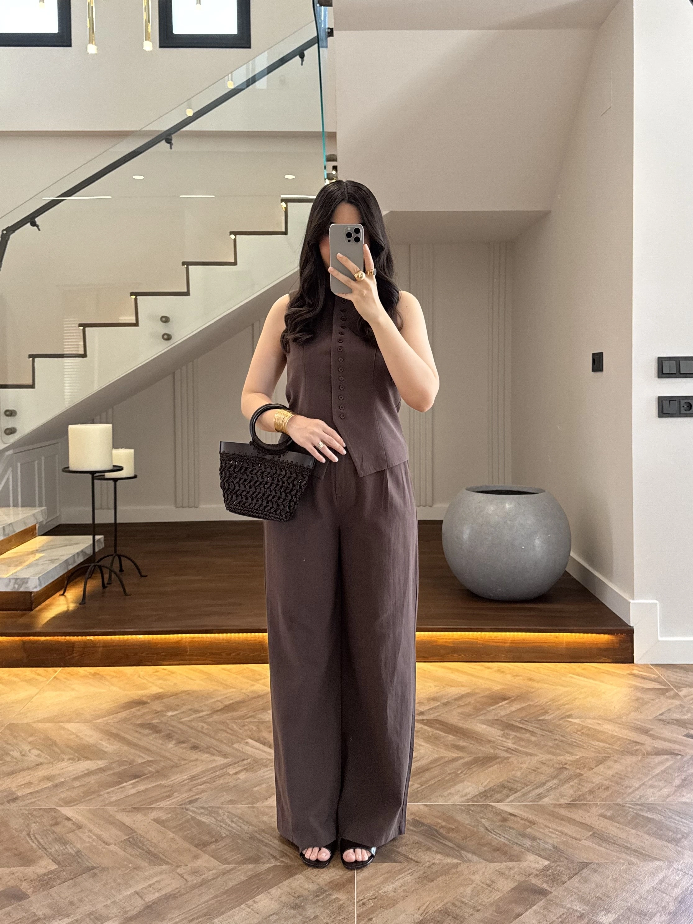 KAHVE BİSİKLET YAKA TAKIM-9148