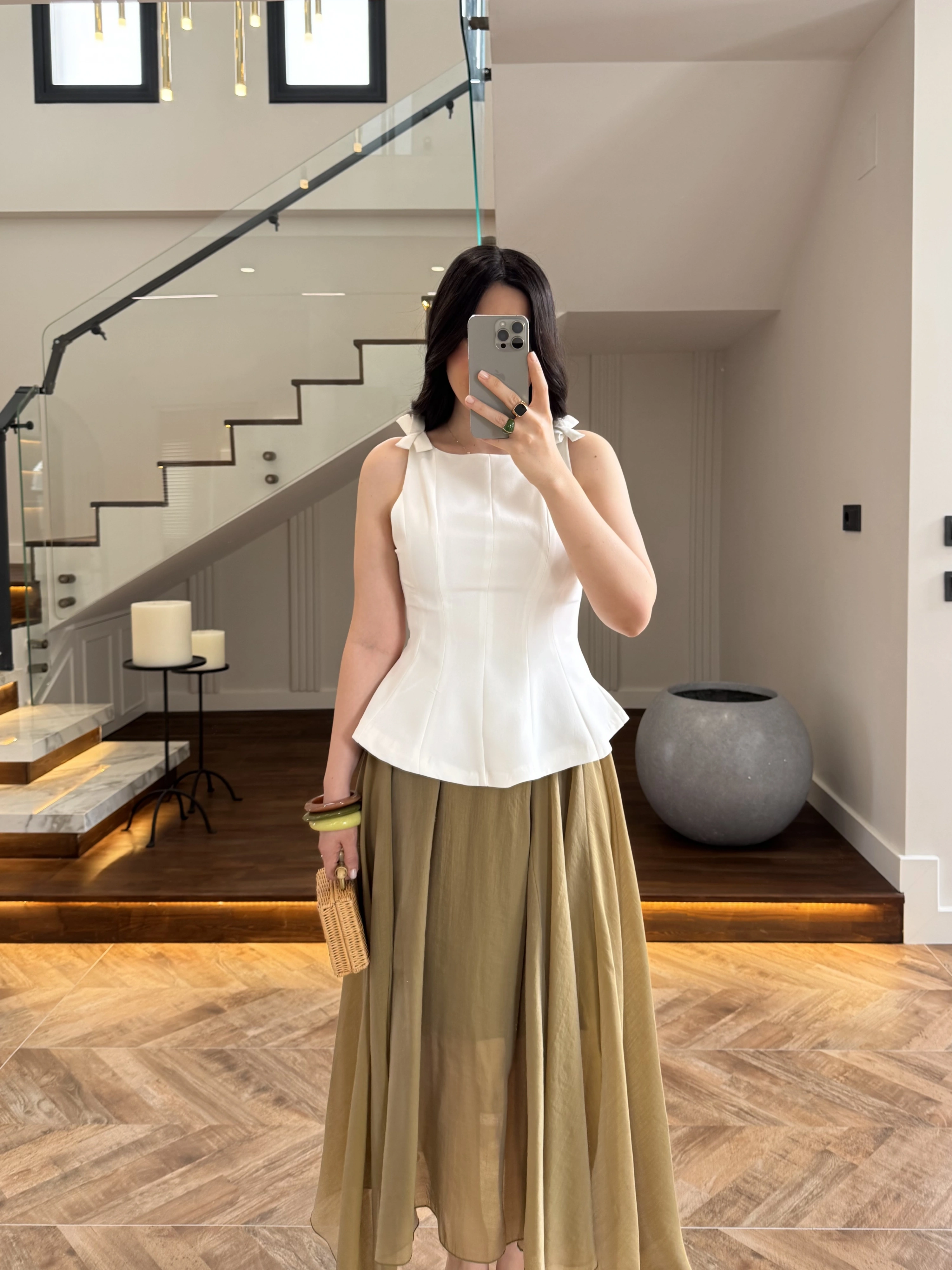 FİYONKLU BLUZ EKRU-5503