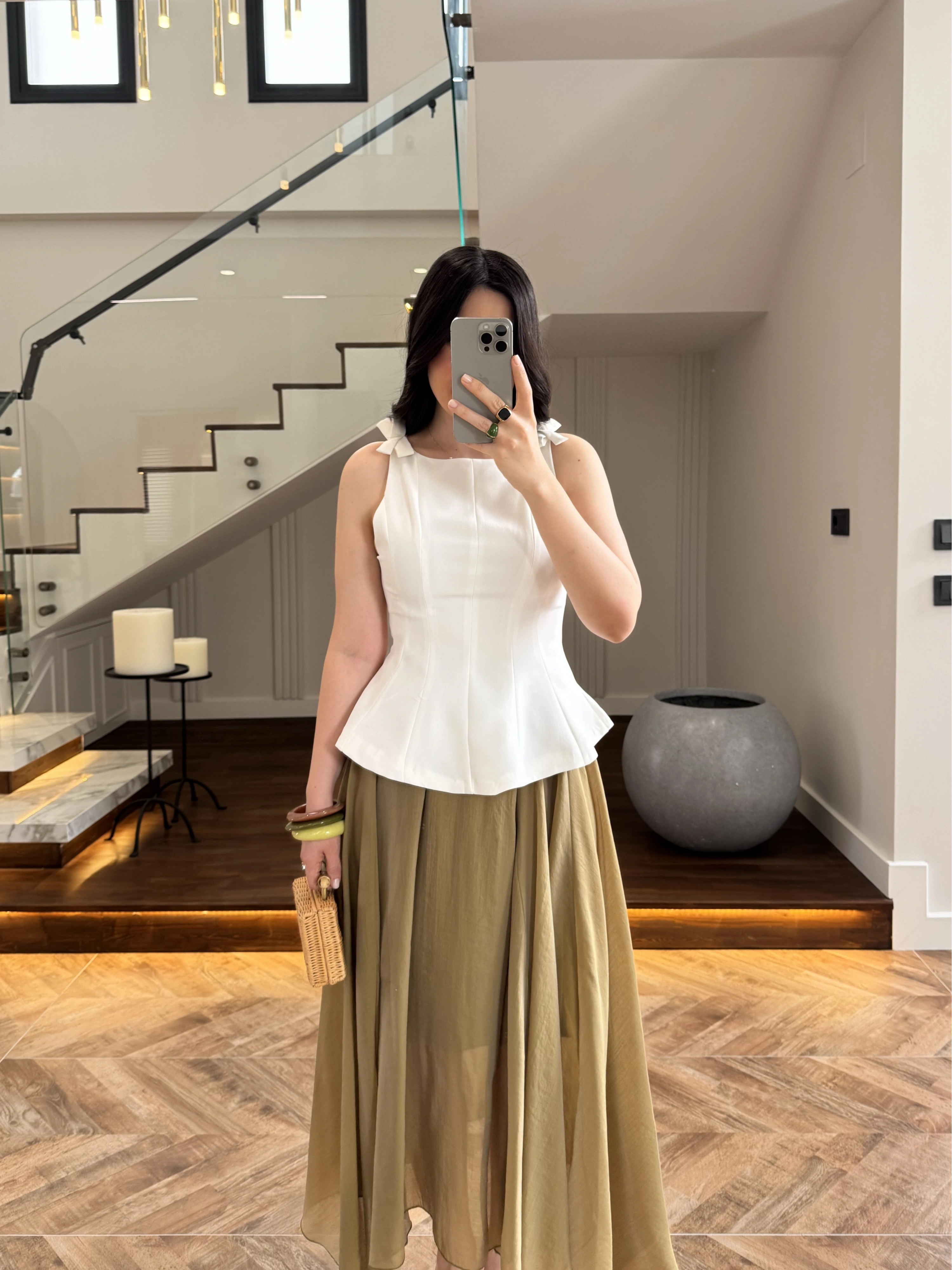 FİYONKLU BLUZ EKRU-5503