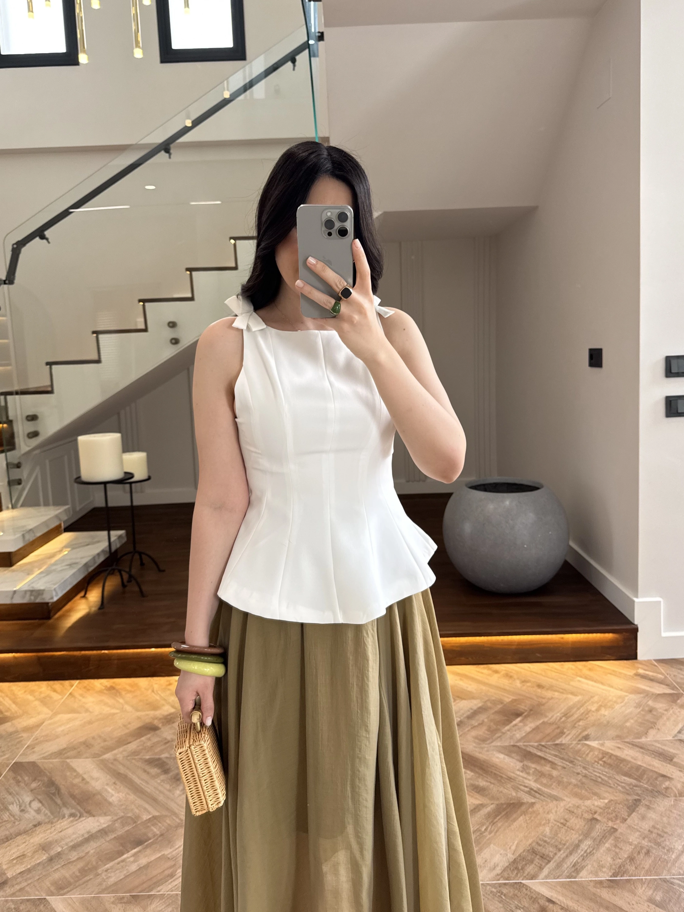 FİYONKLU BLUZ EKRU-5503