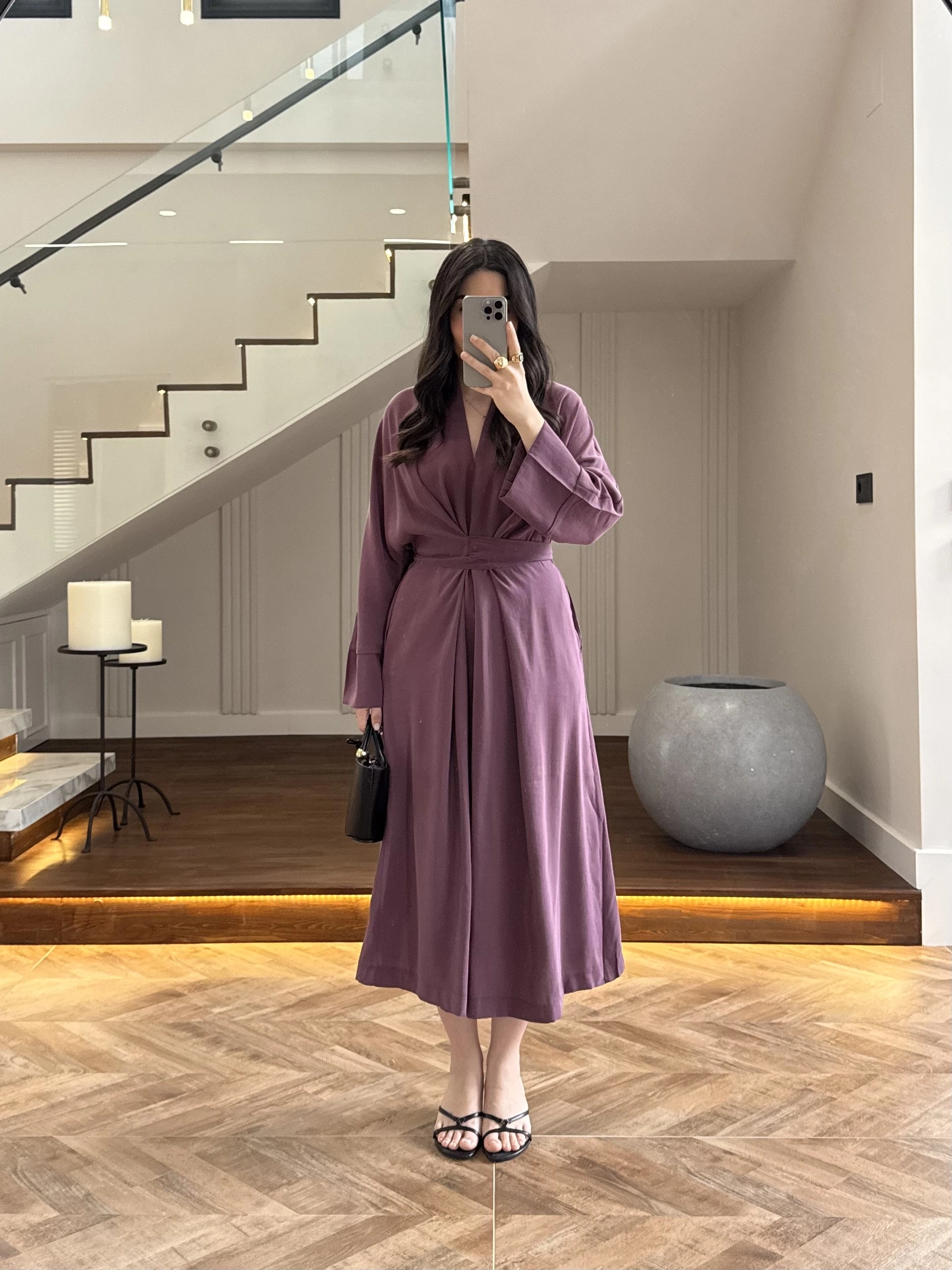 MÜRDÜM KUŞAKLI ELBİSE-3412