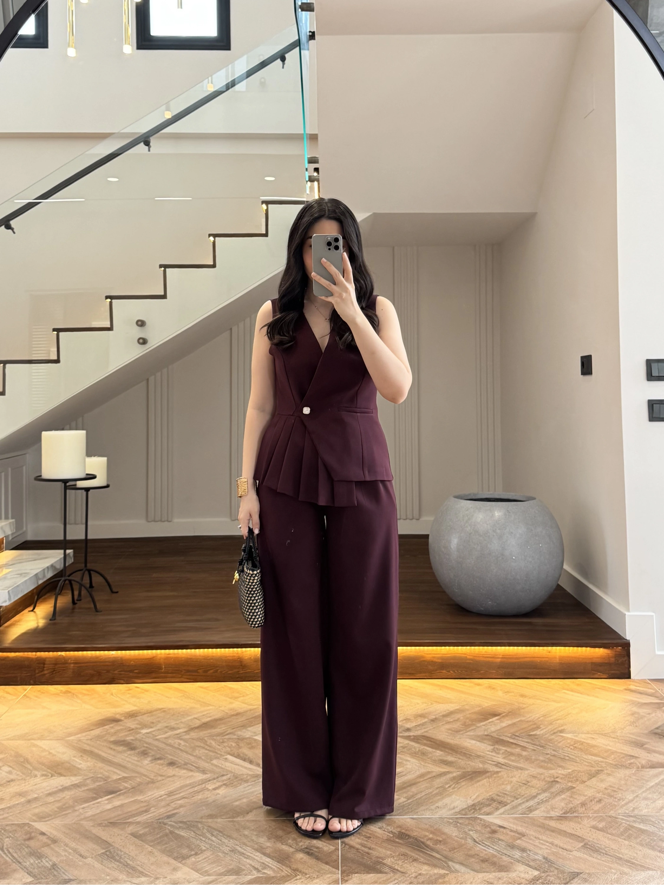 MÜRDÜM YELEKLİ PİLELİ TAKIM -8391