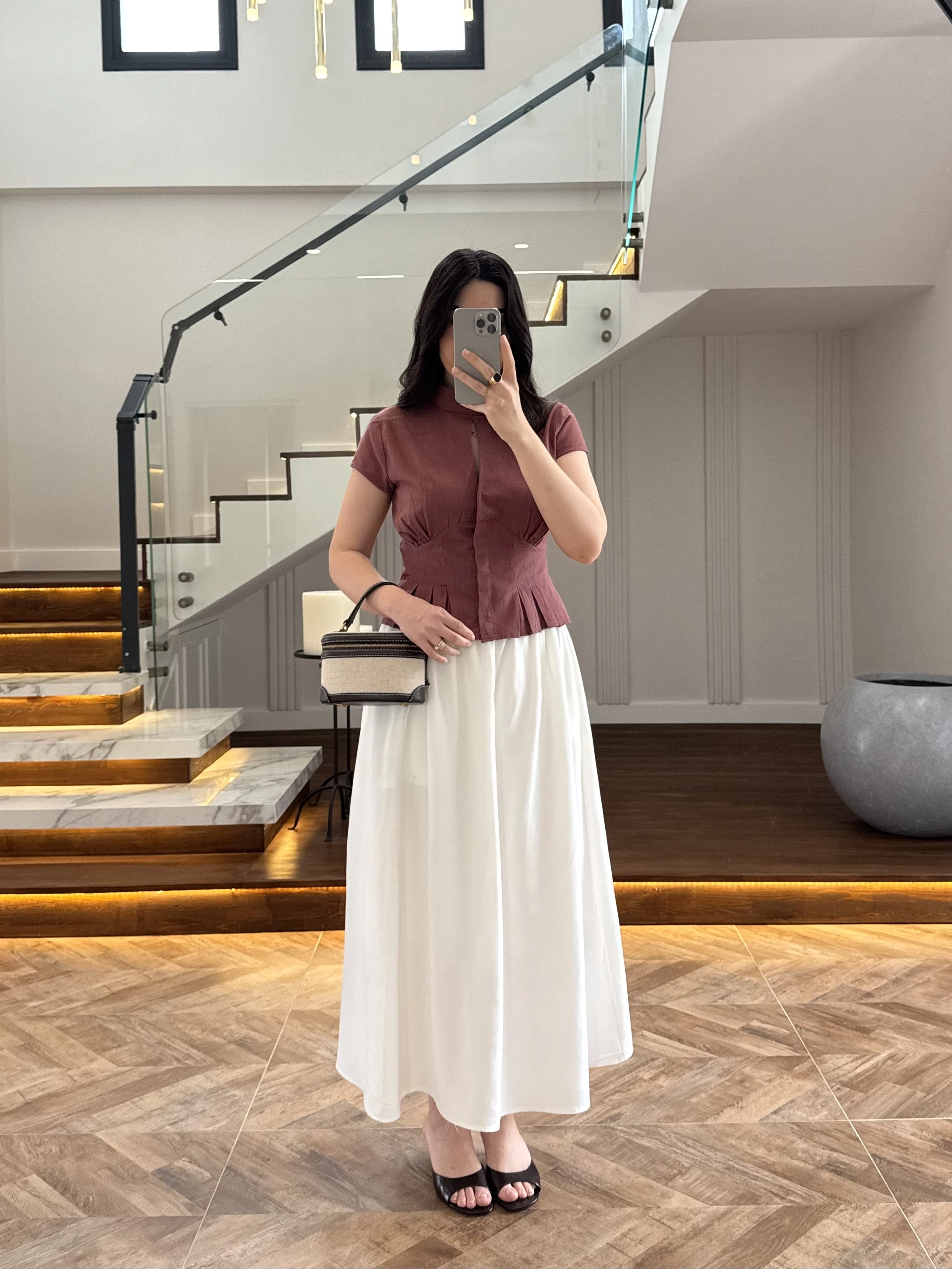 KİREMİT KISA KOL BLUZ -5500
