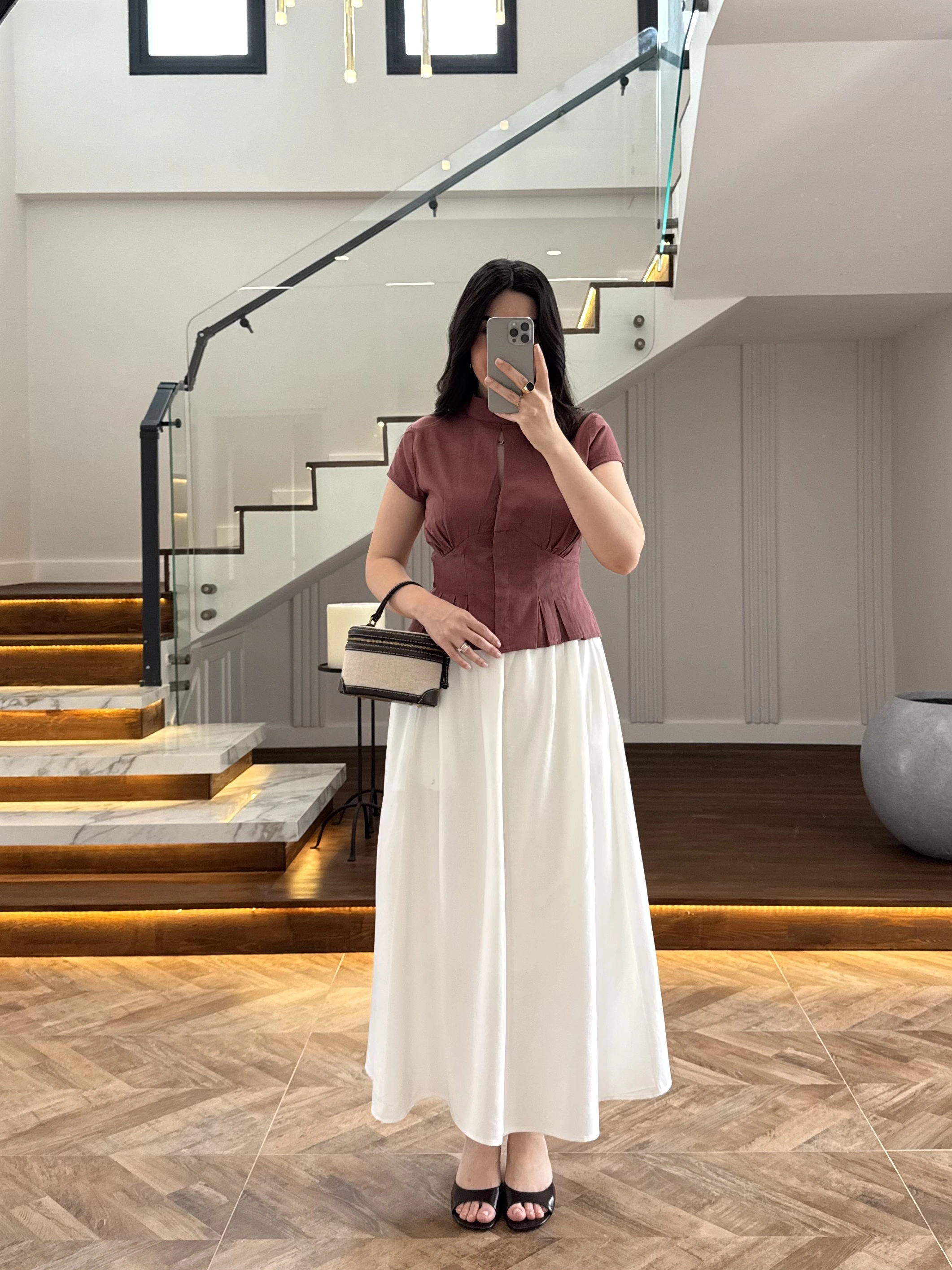KİREMİT KISA KOL BLUZ -5500