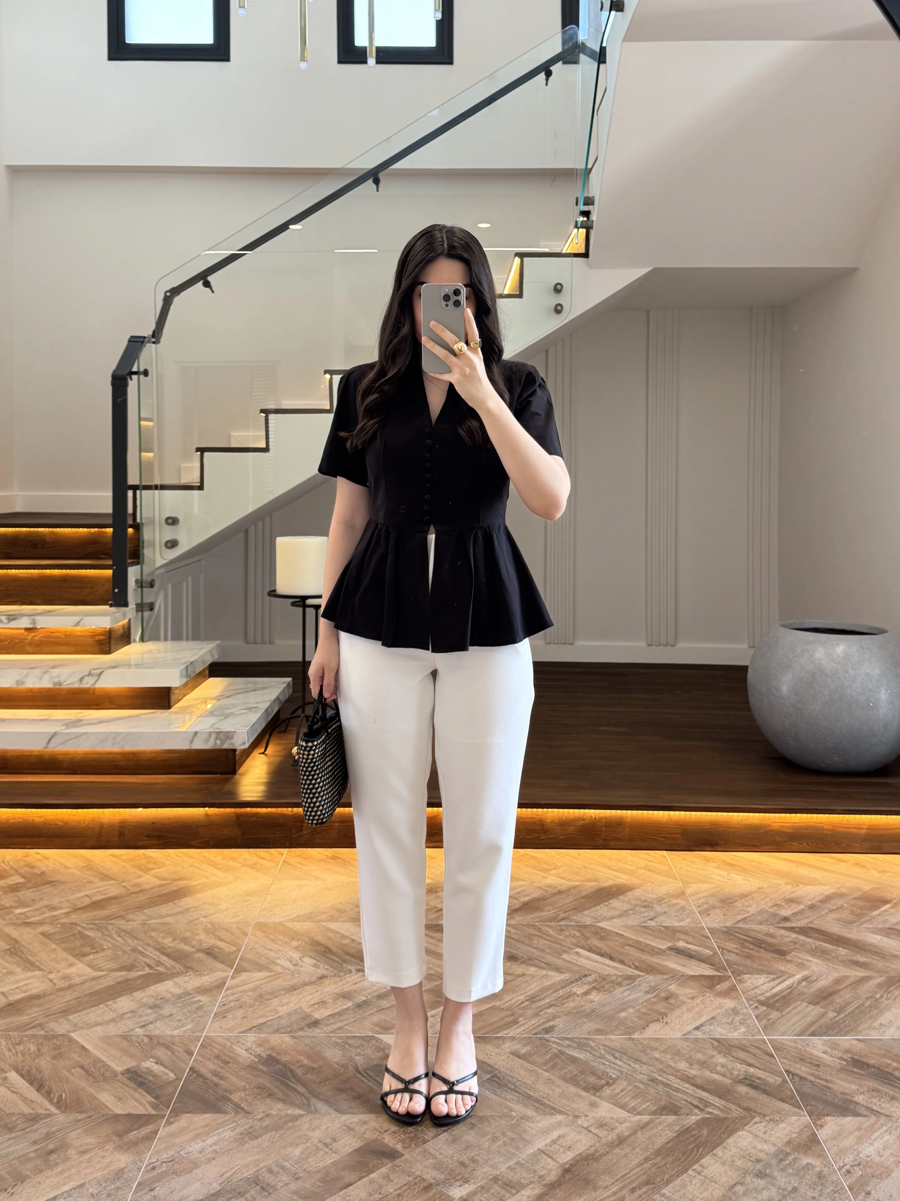 BEYAZ PENSLİ HAVUÇ PANTOLON- 50109