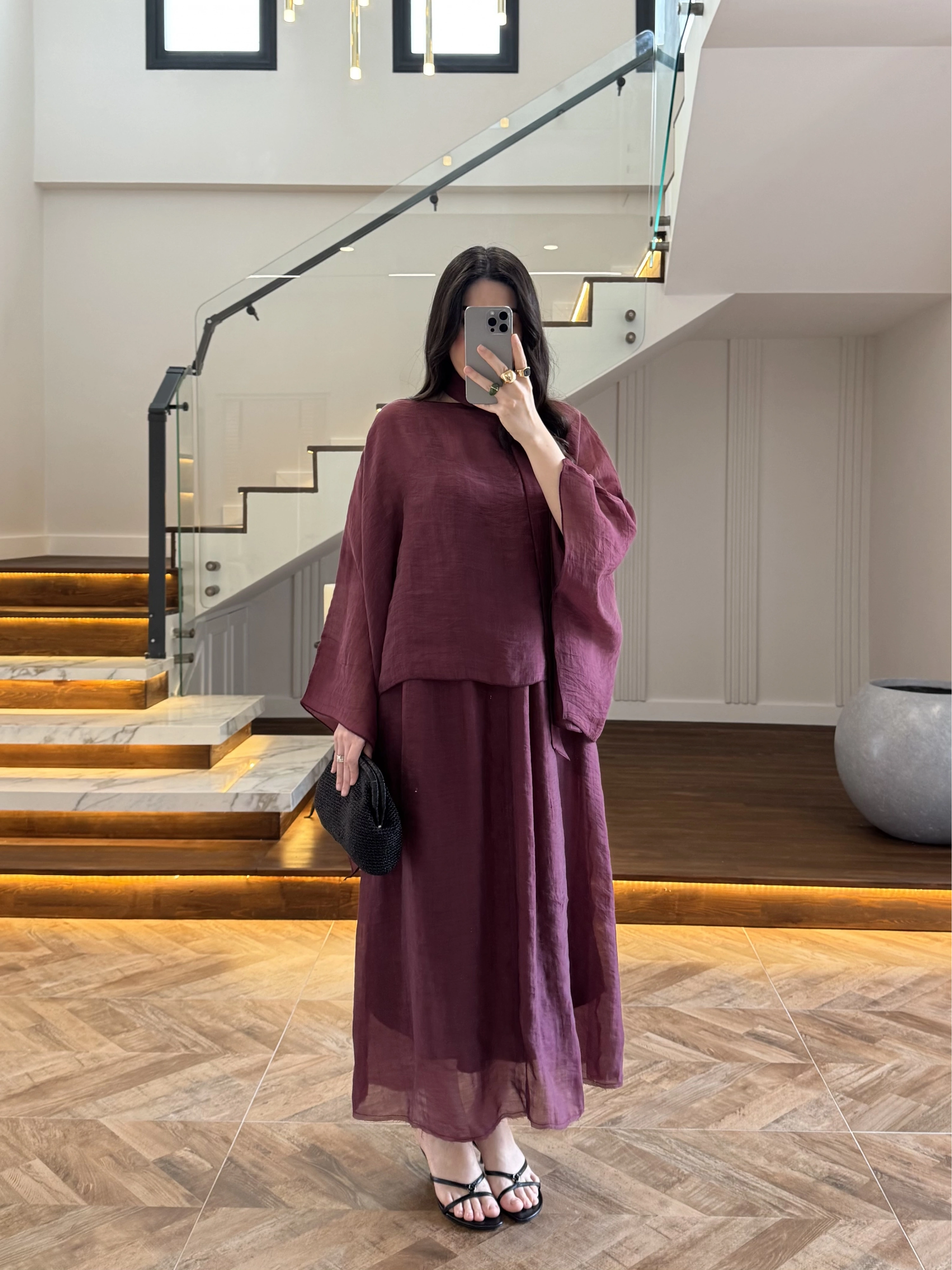 MÜRDÜM BLUZLU ELBİSE TAKIM-51361