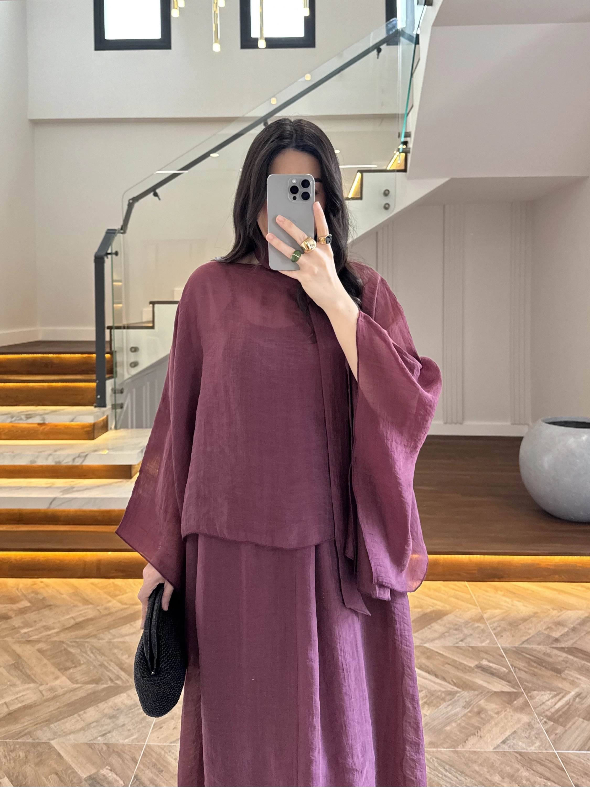 MÜRDÜM BLUZLU ELBİSE TAKIM-51361