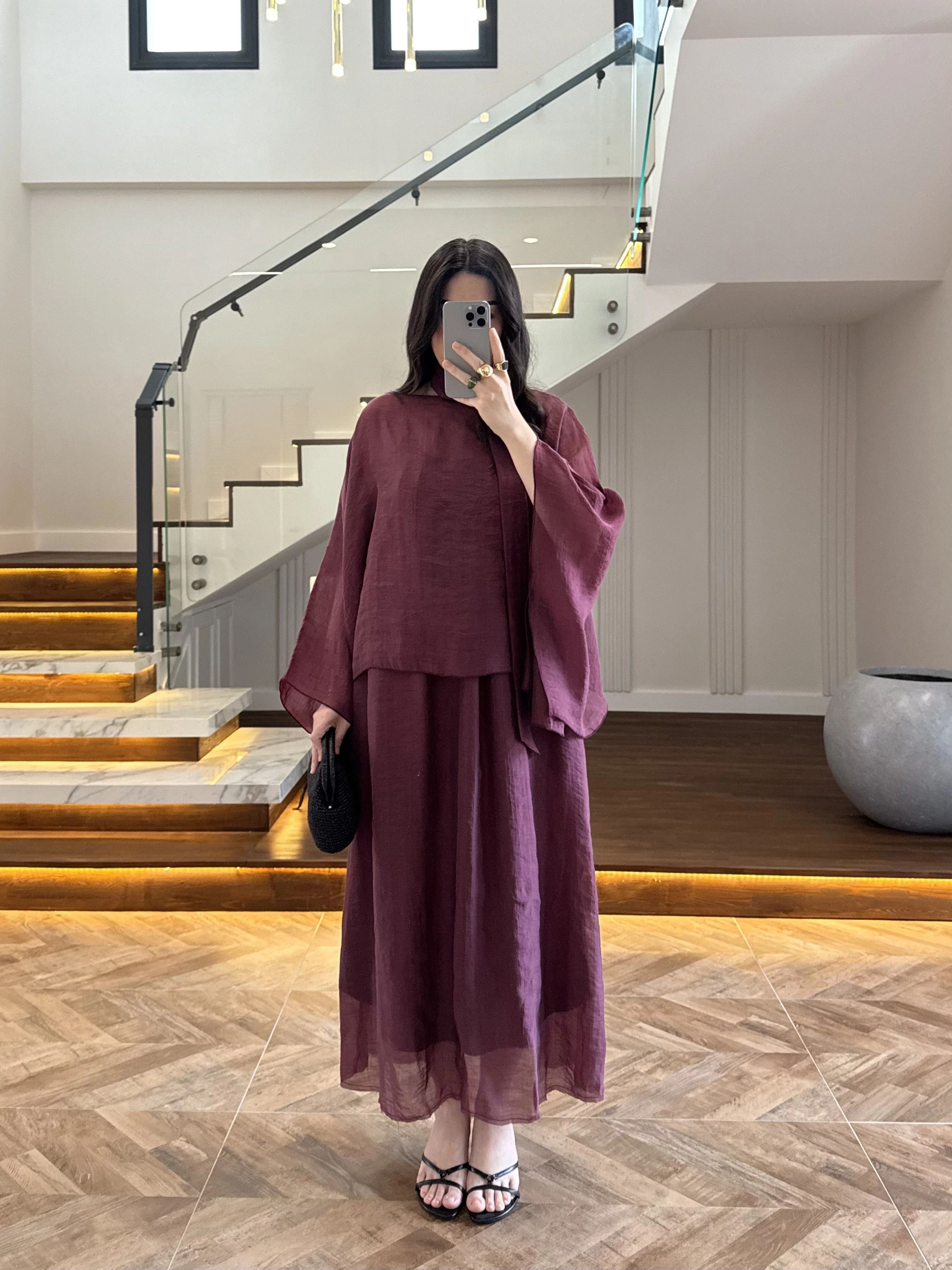 MÜRDÜM BLUZLU ELBİSE TAKIM-51361