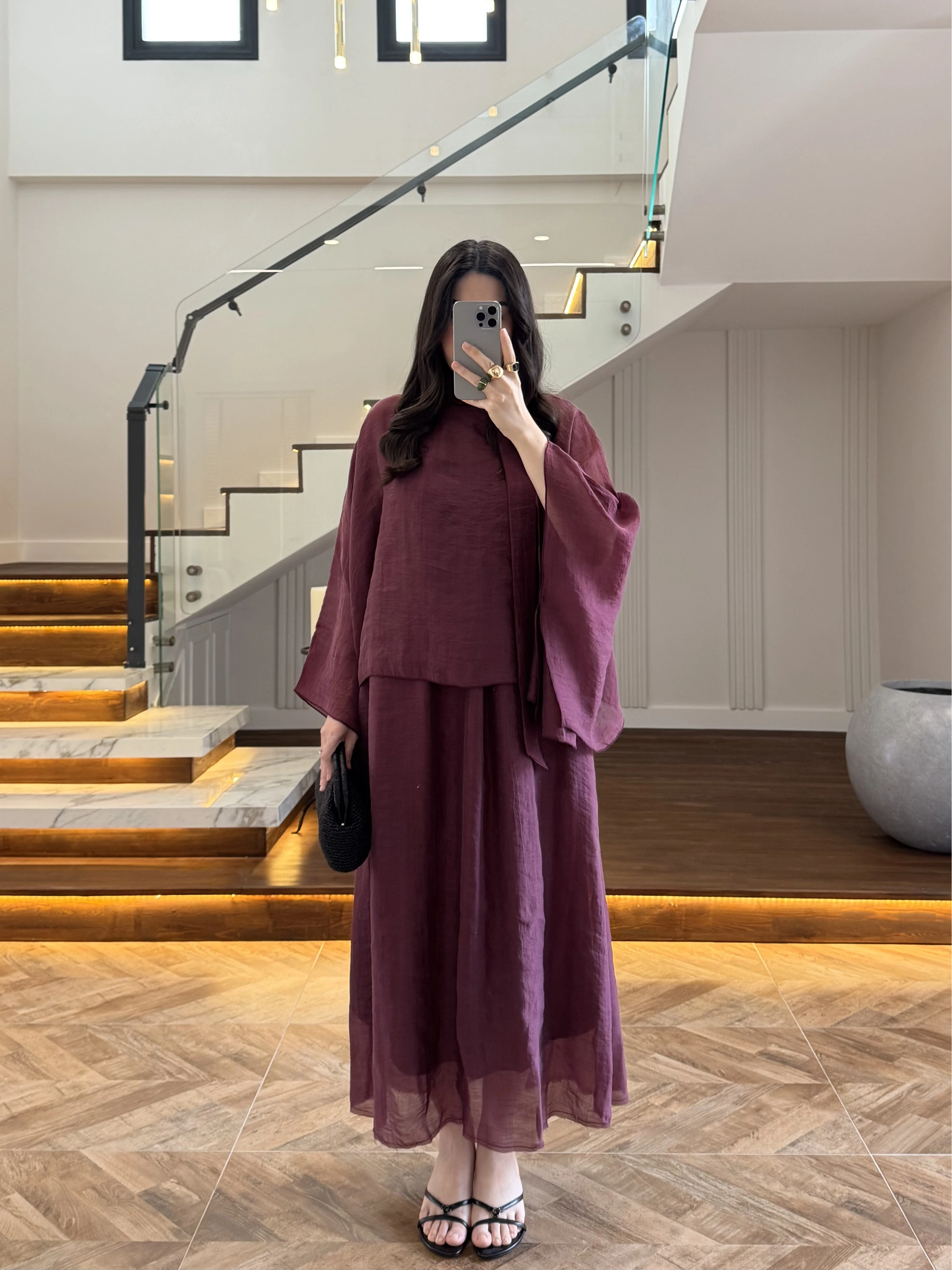 MÜRDÜM BLUZLU ELBİSE TAKIM-51361