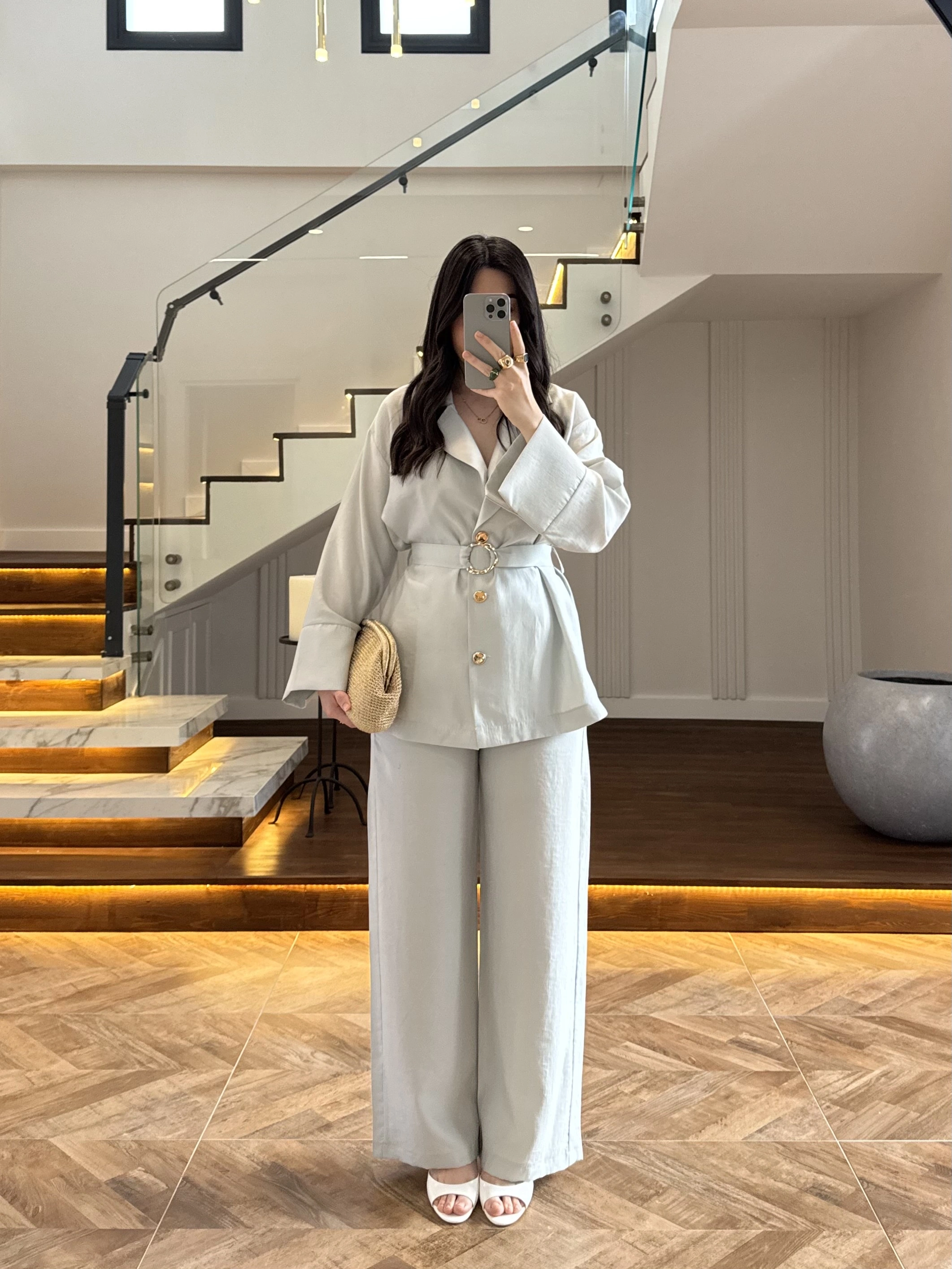 MİNT DETAYLI TUNİK TAKIM -8927