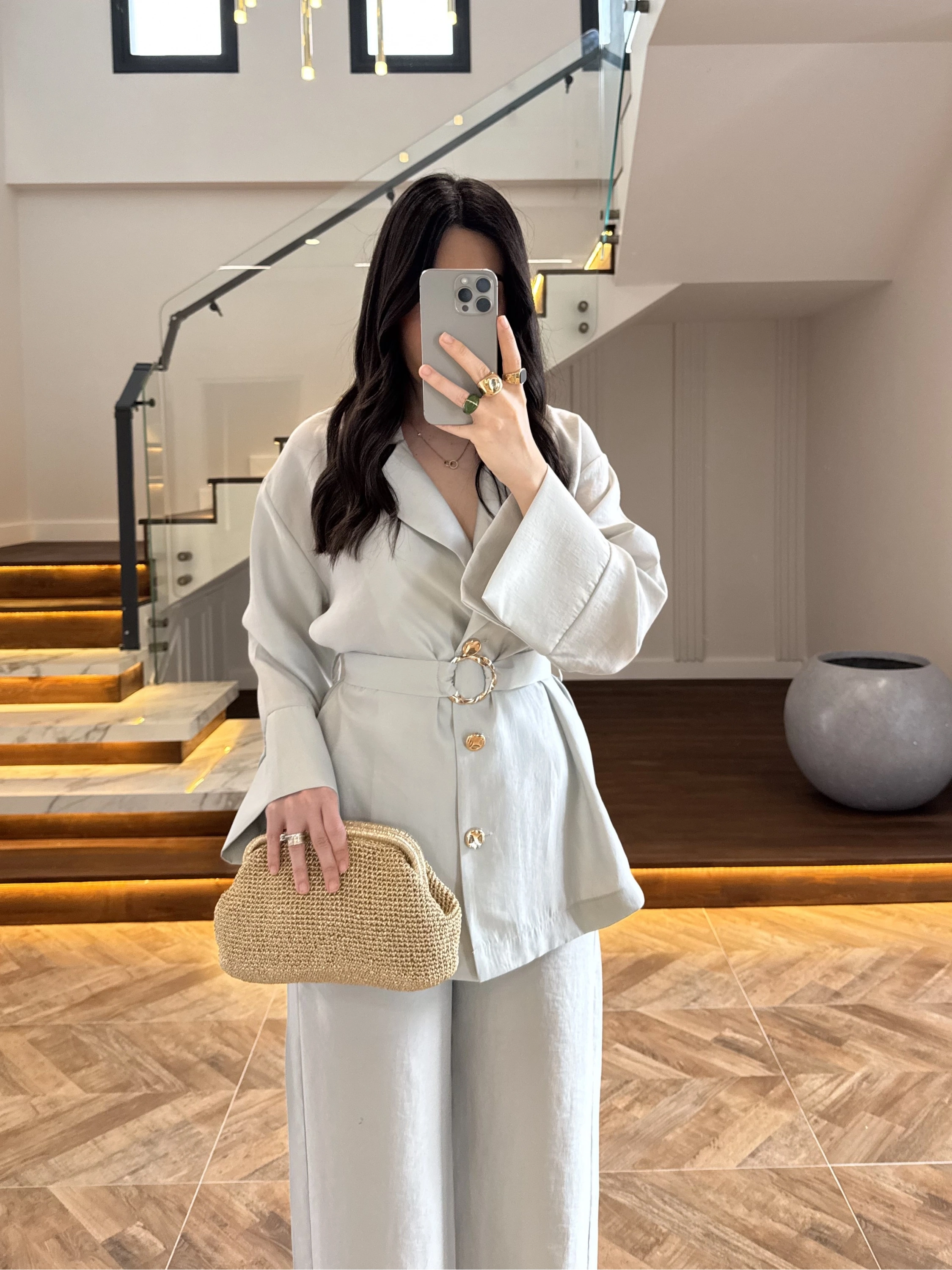 MİNT DETAYLI TUNİK TAKIM -8927