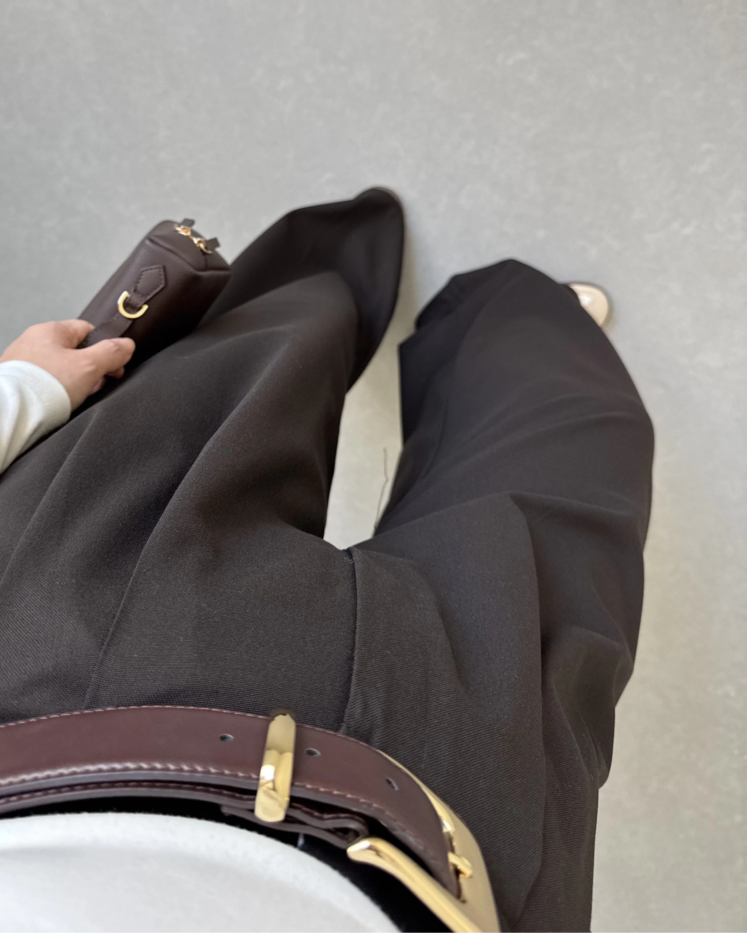 ACI KAHVE PALAZZO PANTOLON