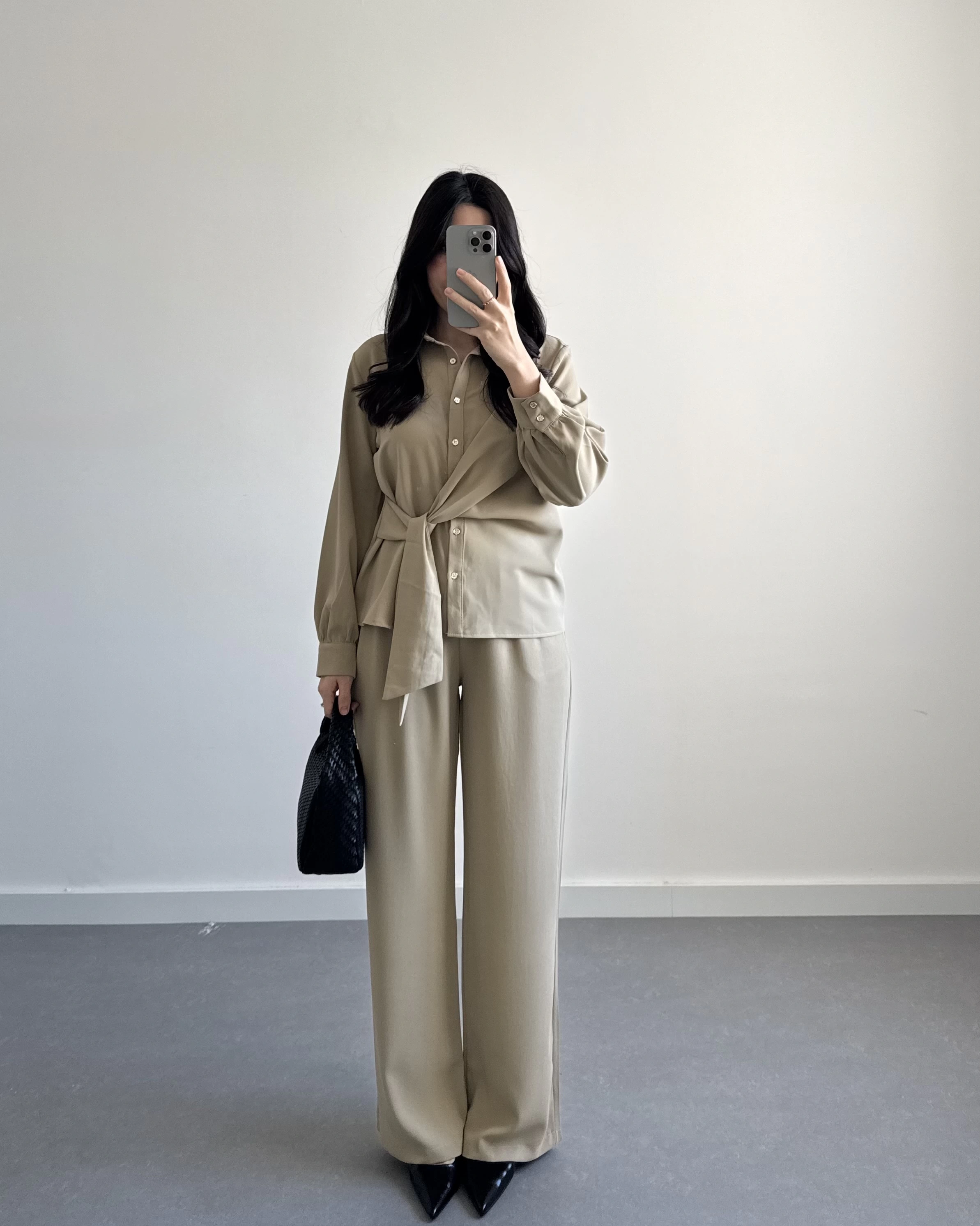 AÇIK VİZON ÖNÜ BAĞLAMA DETAYLI TAKIM