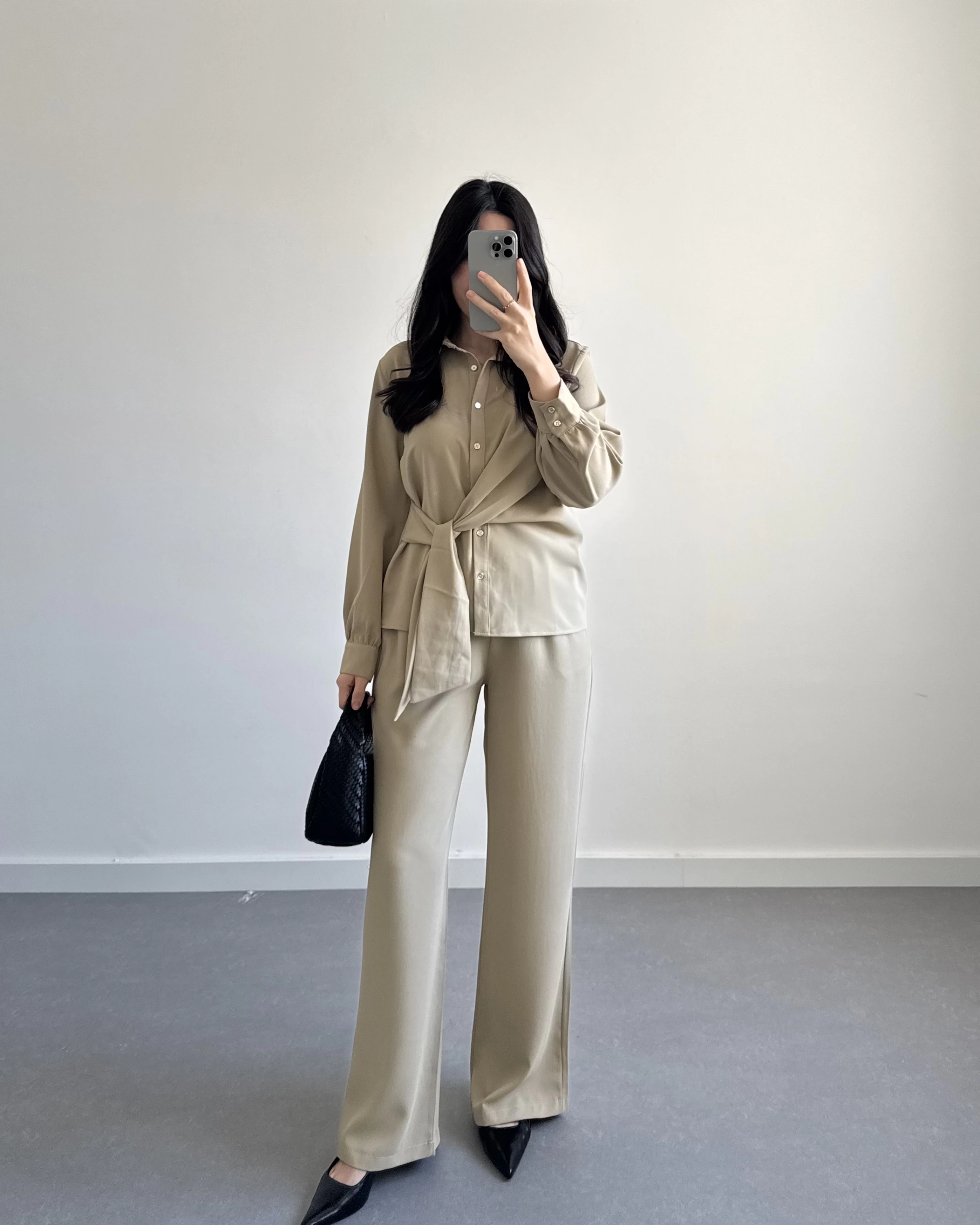 AÇIK VİZON ÖNÜ BAĞLAMA DETAYLI TAKIM