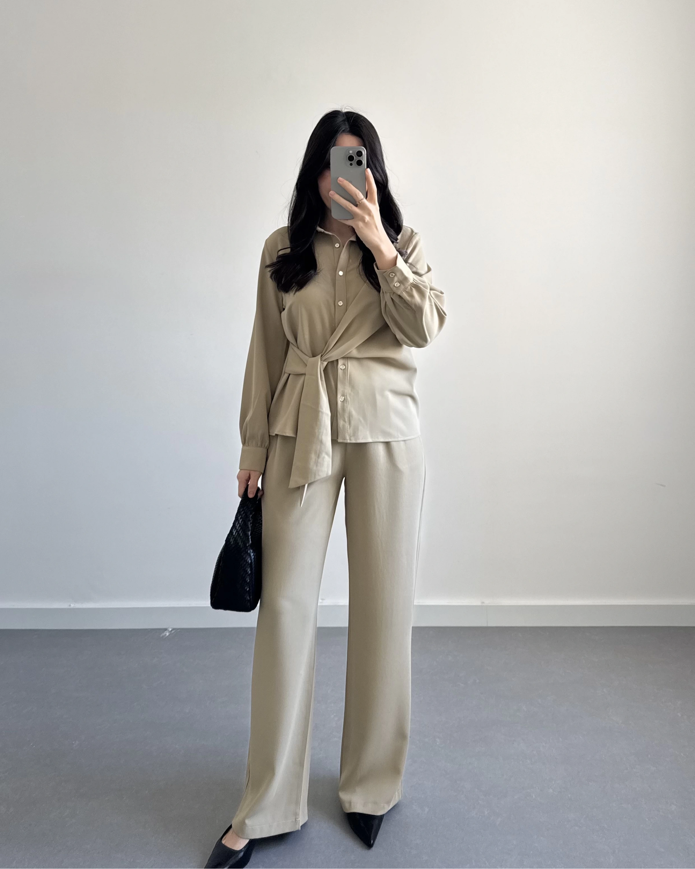 AÇIK VİZON ÖNÜ BAĞLAMA DETAYLI TAKIM