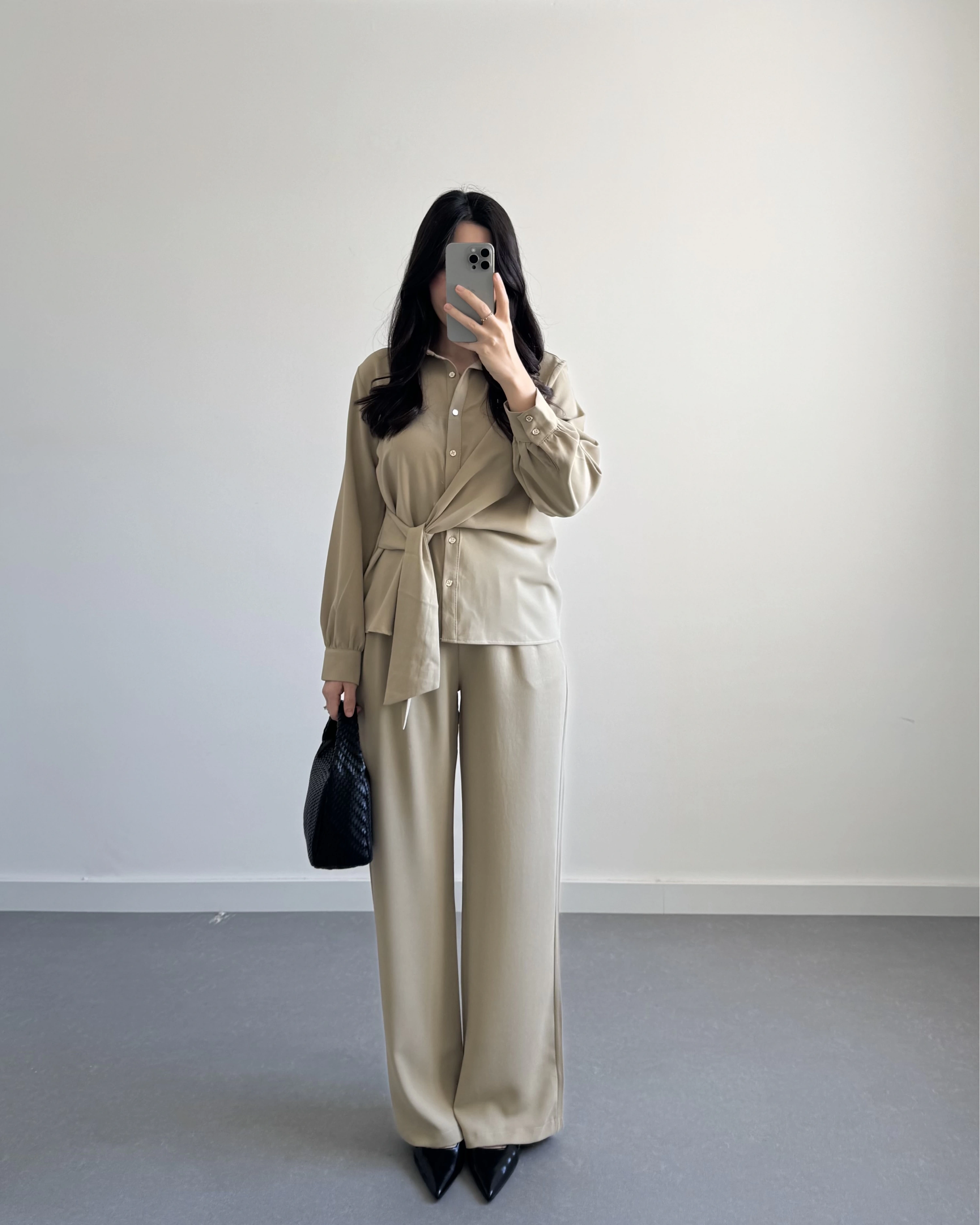 AÇIK VİZON ÖNÜ BAĞLAMA DETAYLI TAKIM