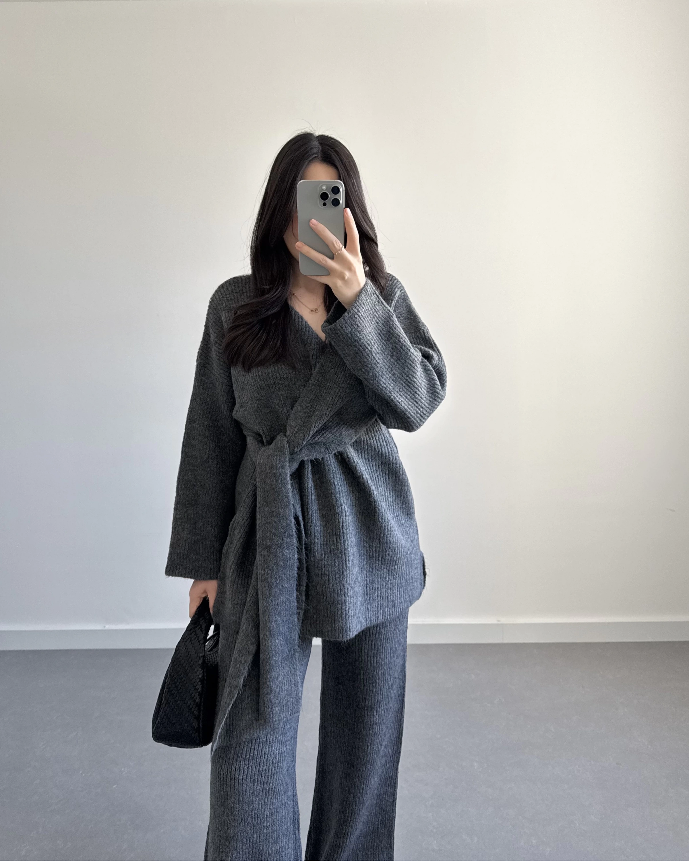 ANTRASİT BAĞLAMALI TRİKO TAKIM