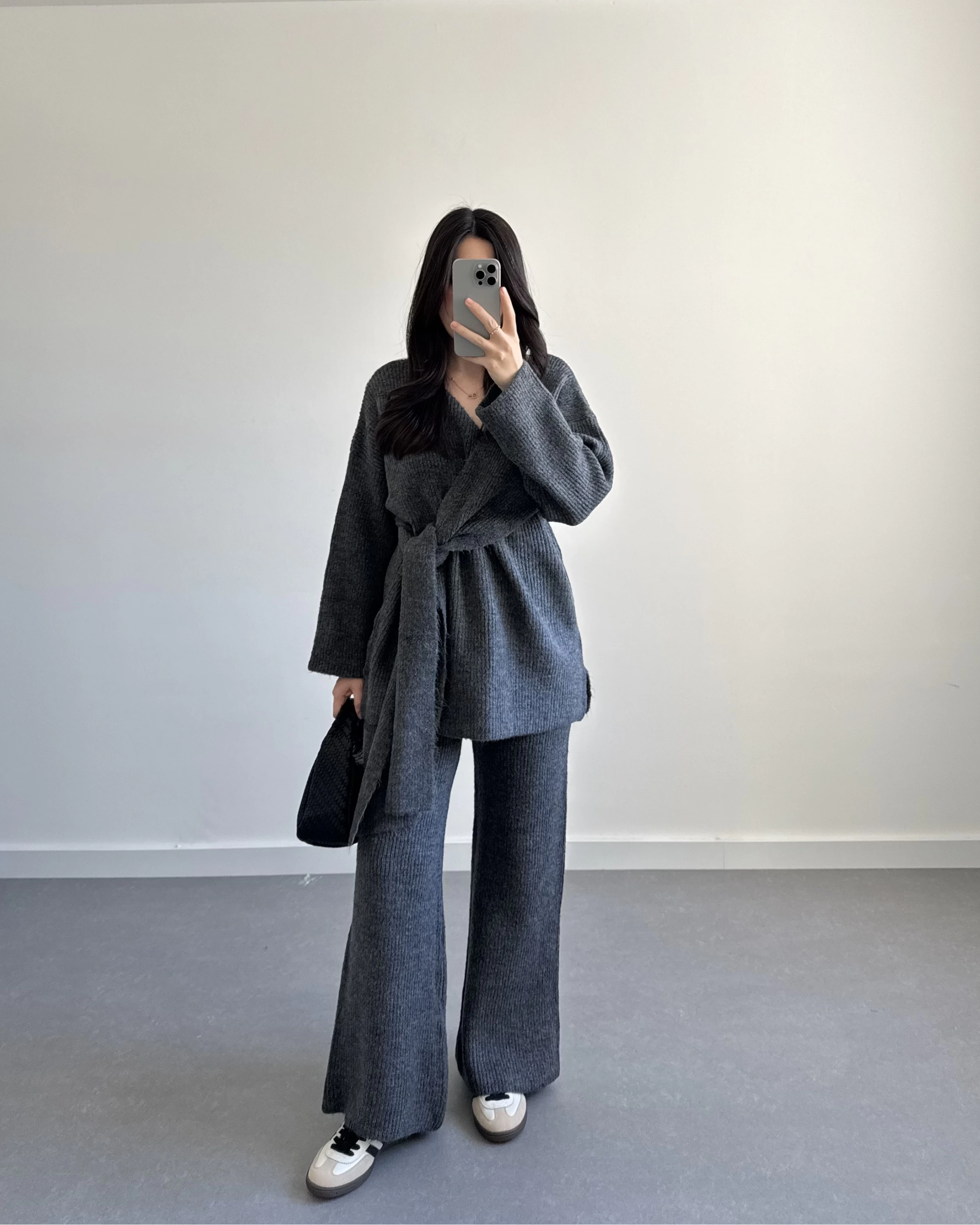 ANTRASİT BAĞLAMALI TRİKO TAKIM