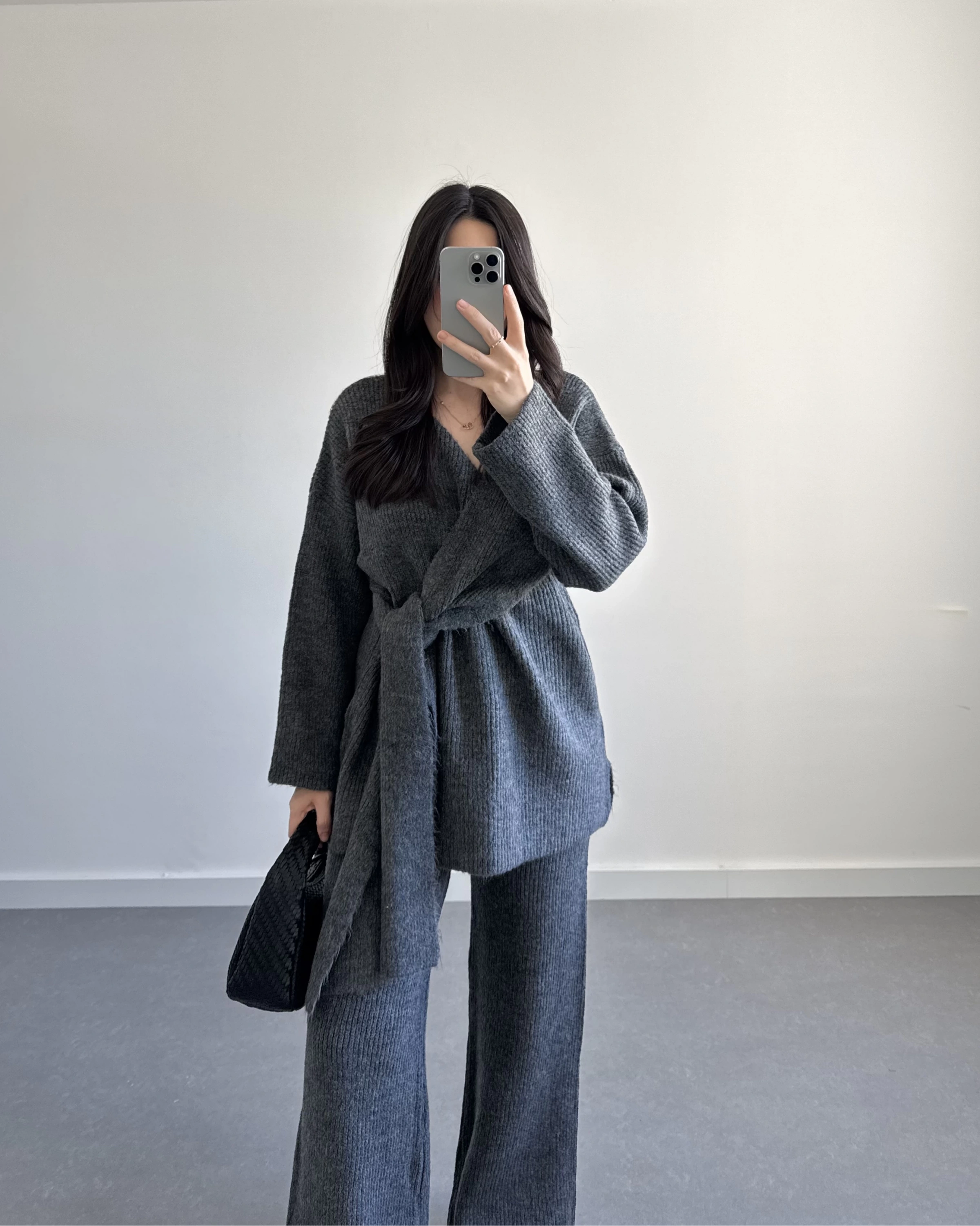 ANTRASİT BAĞLAMALI TRİKO TAKIM