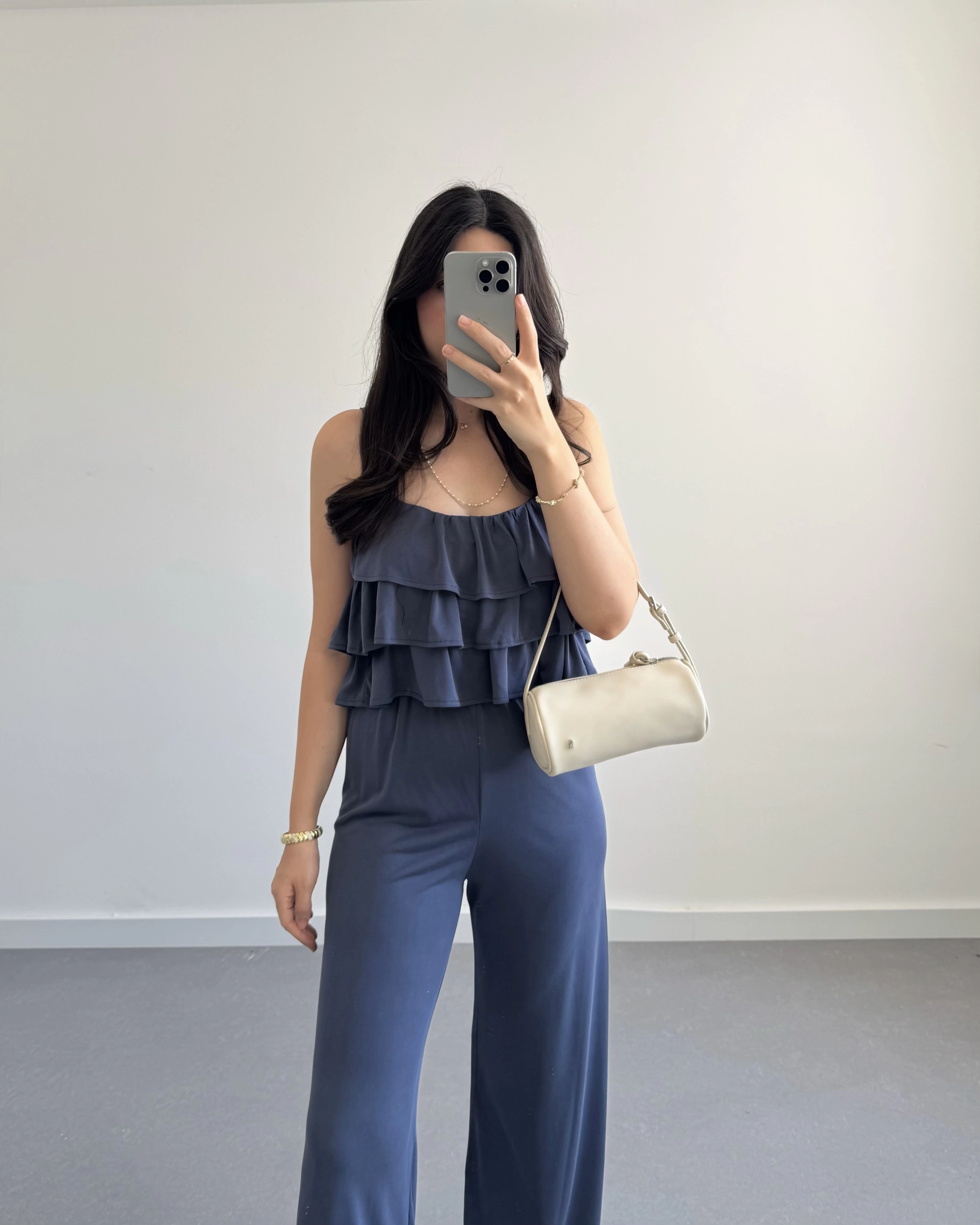 ANTRASİT MODAL BLUZ PANTOLON TAKIM