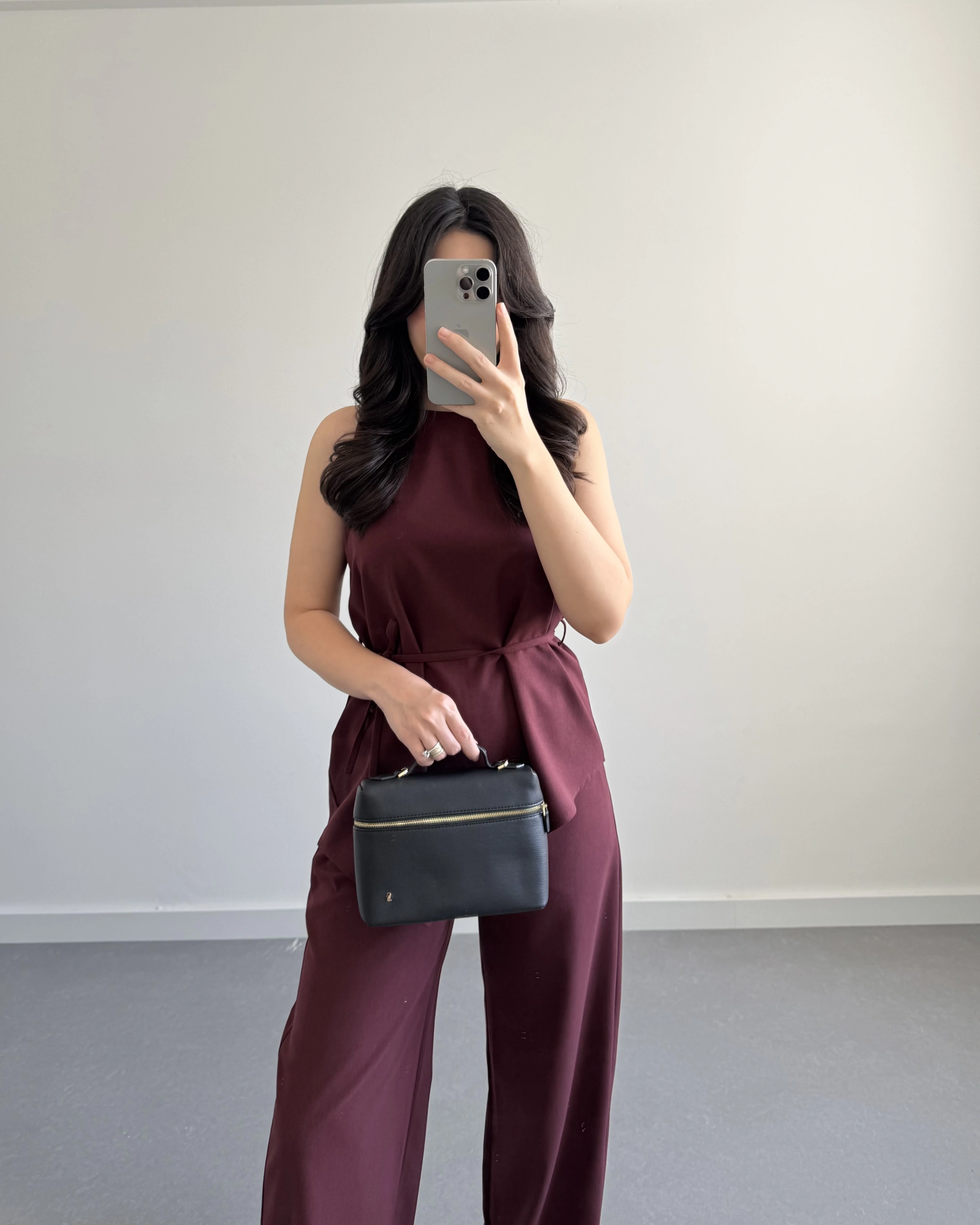 ASİMETRİK KESİM İKİLİ TAKIM BORDO