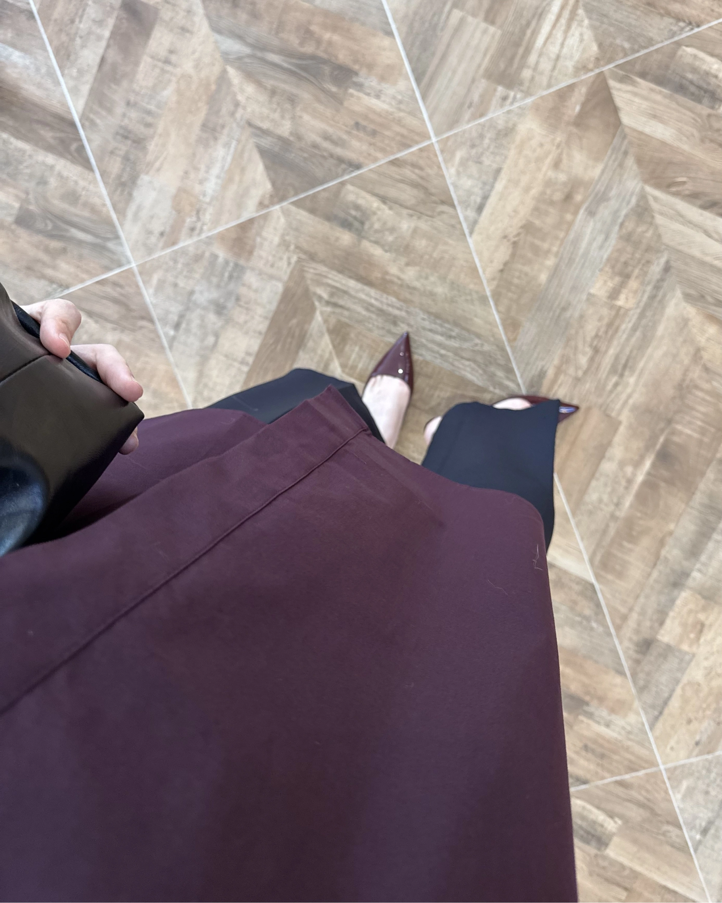 ASİMETRİK YAKA POPLİN GÖMLEK MÜRDÜM -5419