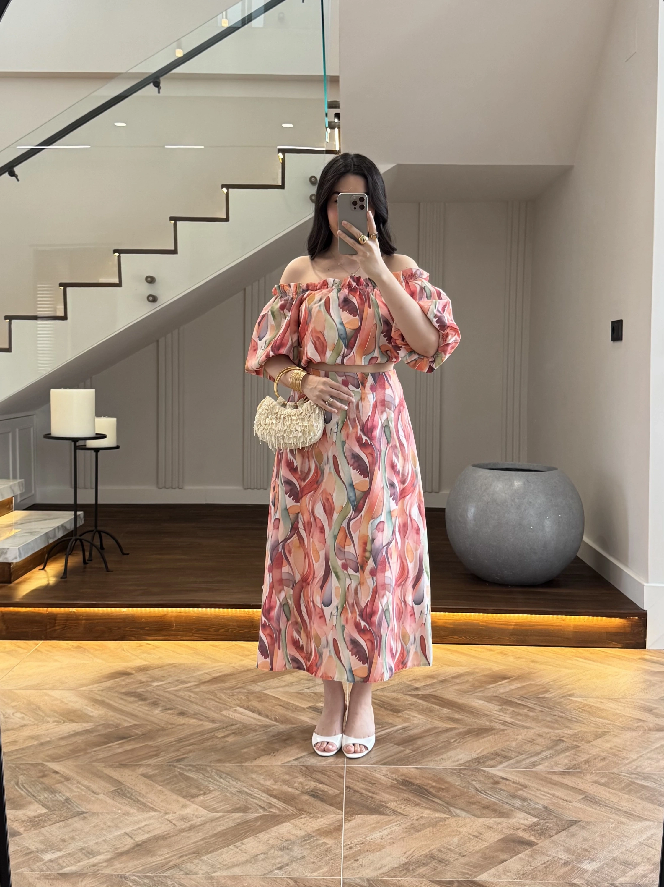 BALON KOLLU CROP BLUZ & ETEK