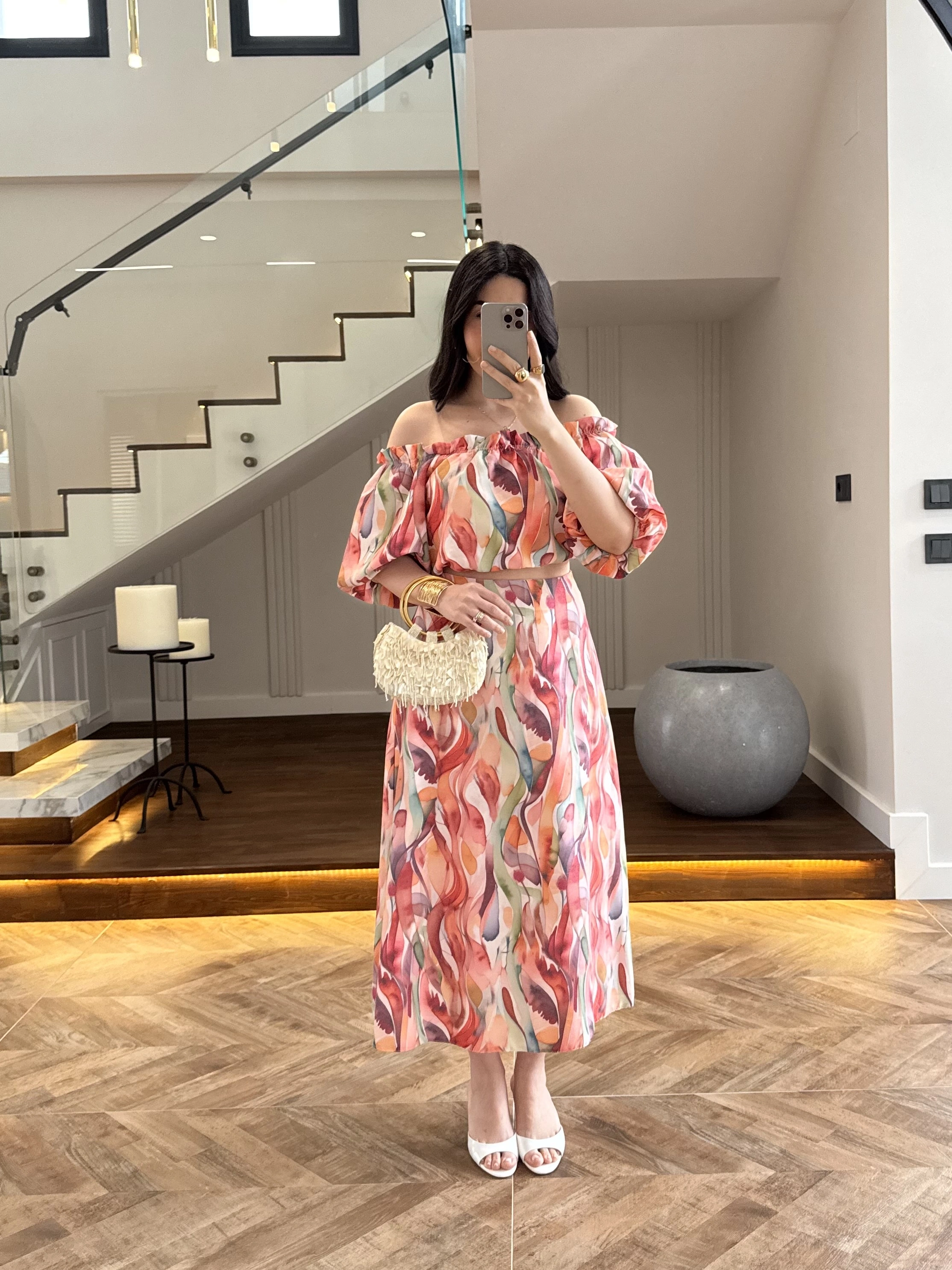 BALON KOLLU CROP BLUZ & ETEK