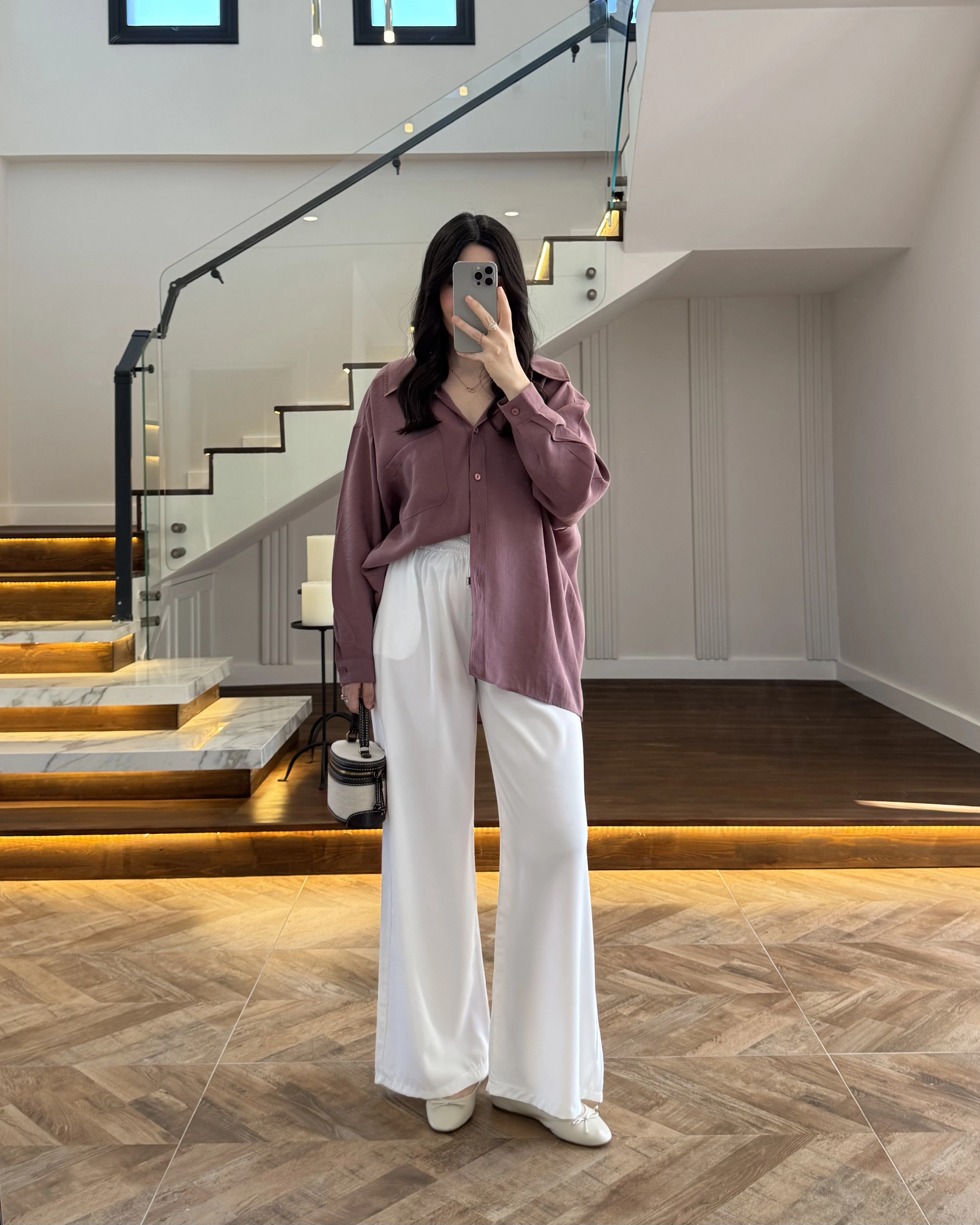 BEYAZ TENSEL PANTOLON -0858