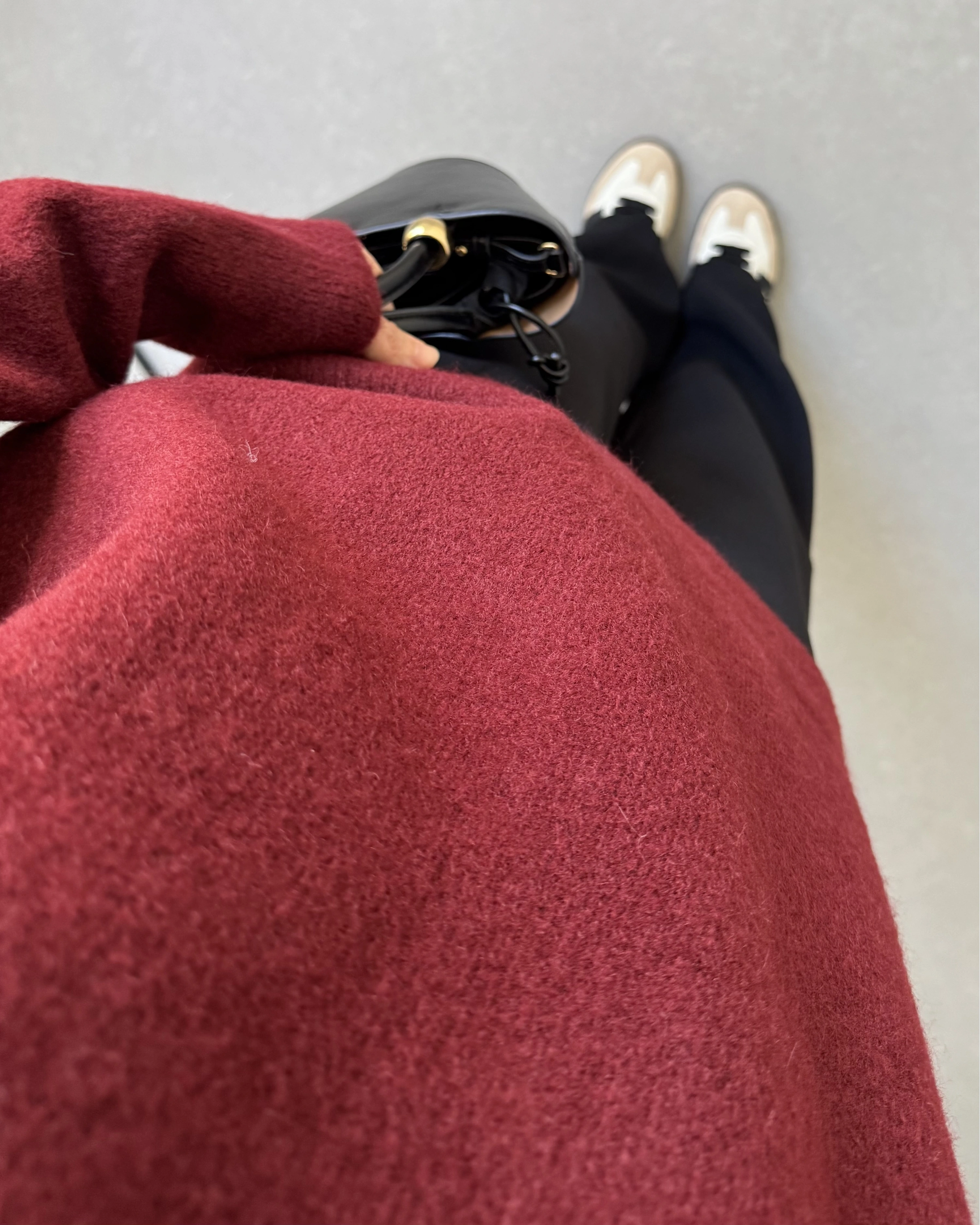 BİSİKLET YAKA KAZAK BORDO