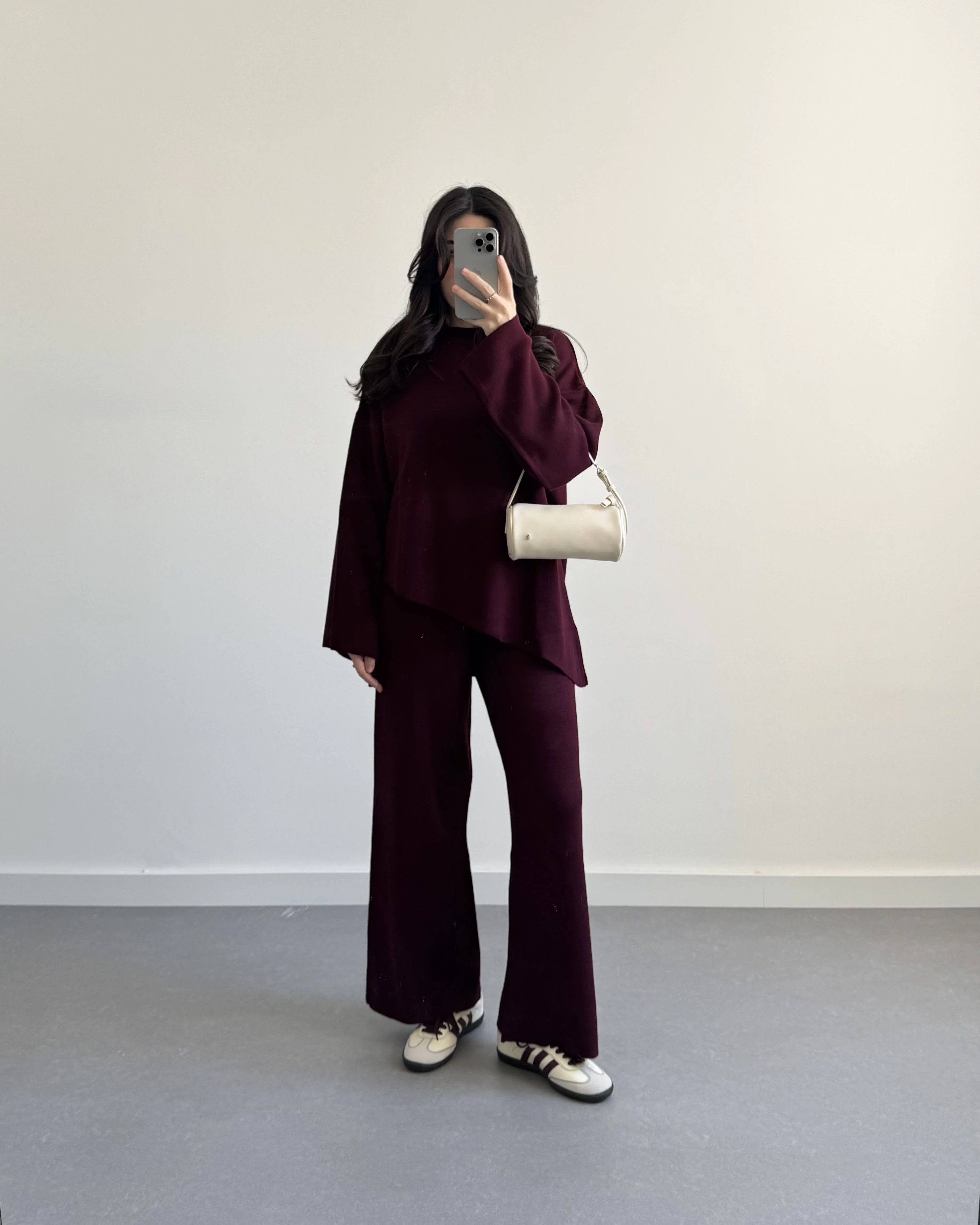 BORDO ASİMETRİK KESİM TRİKO TAKIM