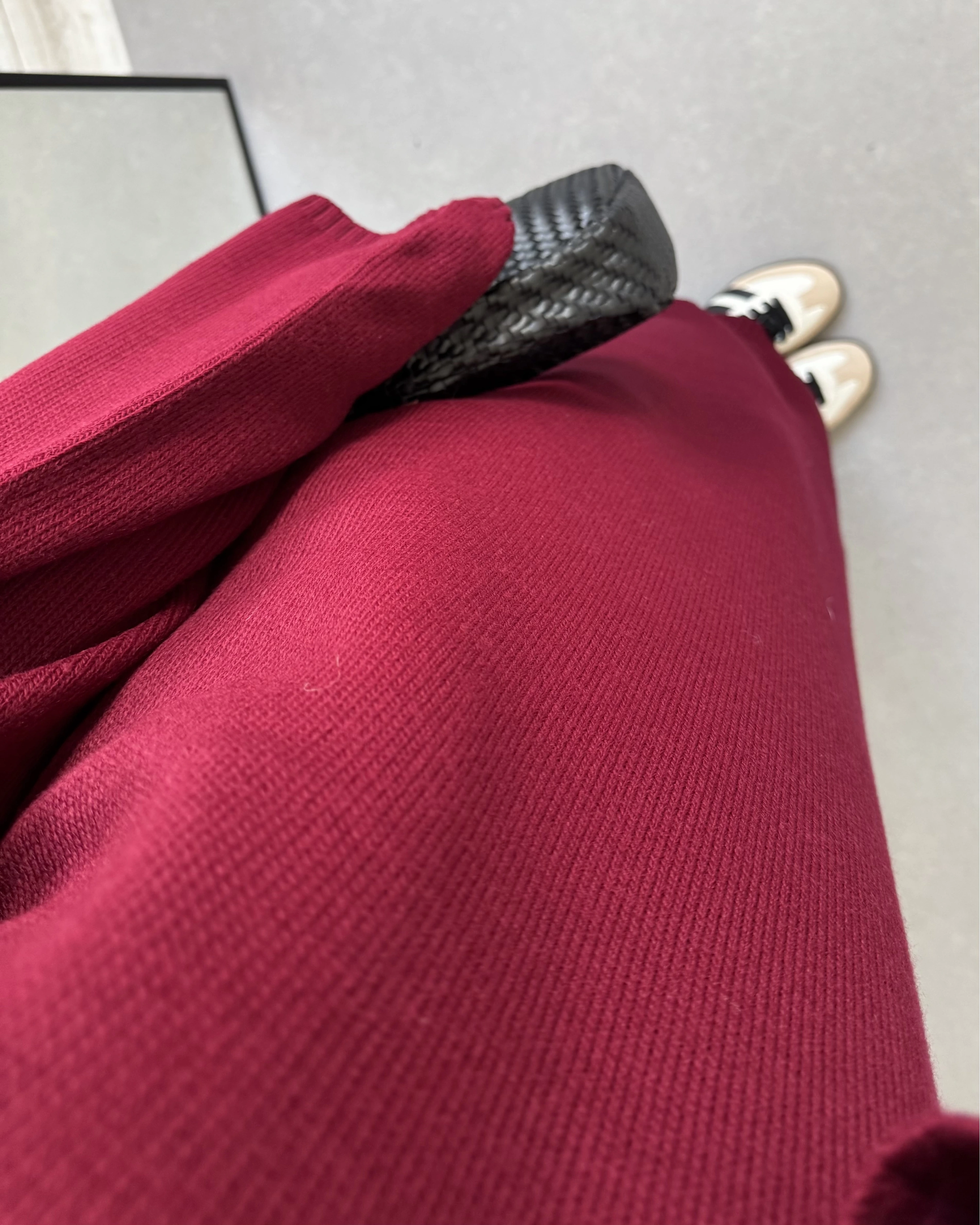 BORDO BALIKÇI YAKA TRİKO ELBİSE