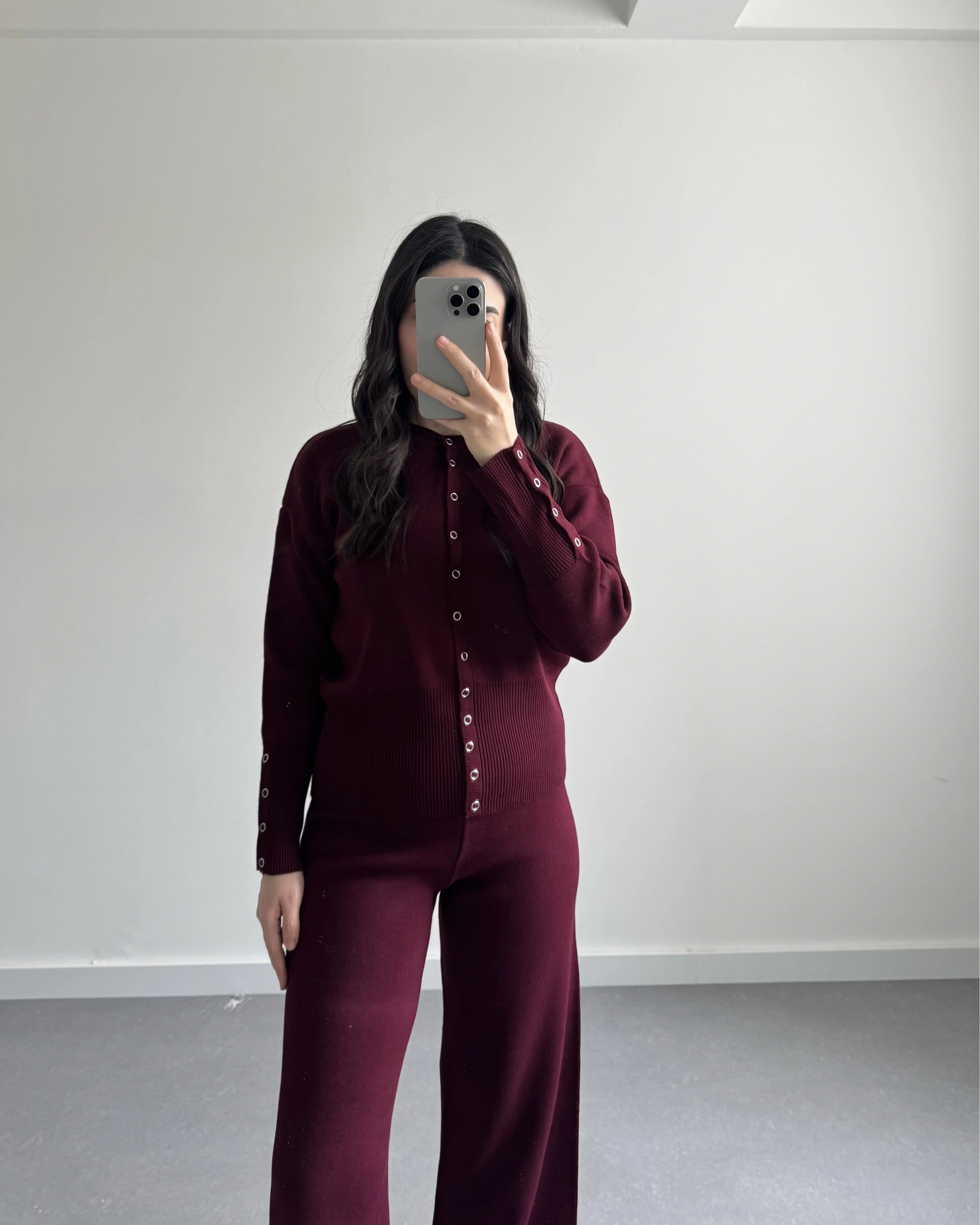 BORDO ÇITÇITLI TRİKO TAKIM