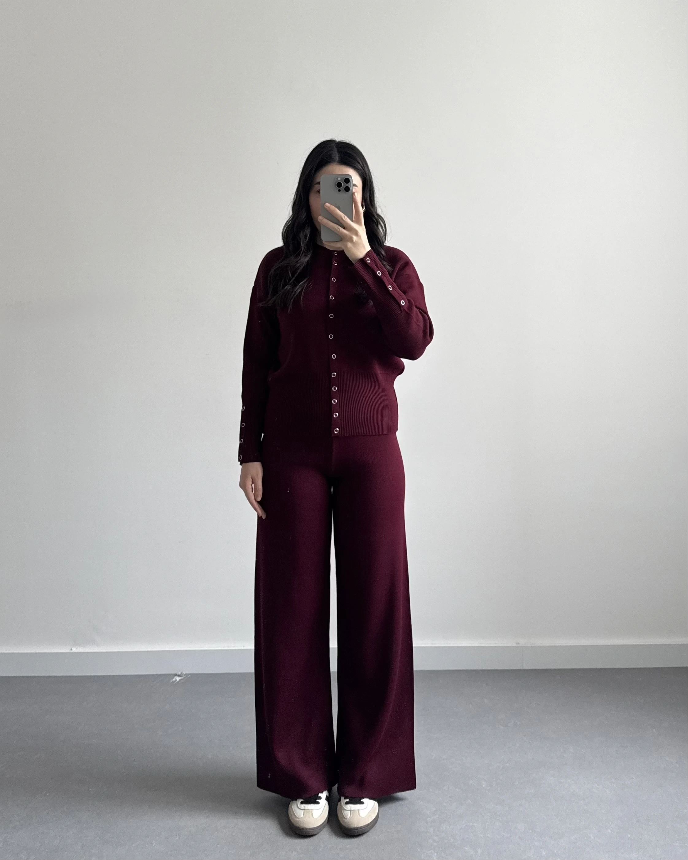 BORDO ÇITÇITLI TRİKO TAKIM