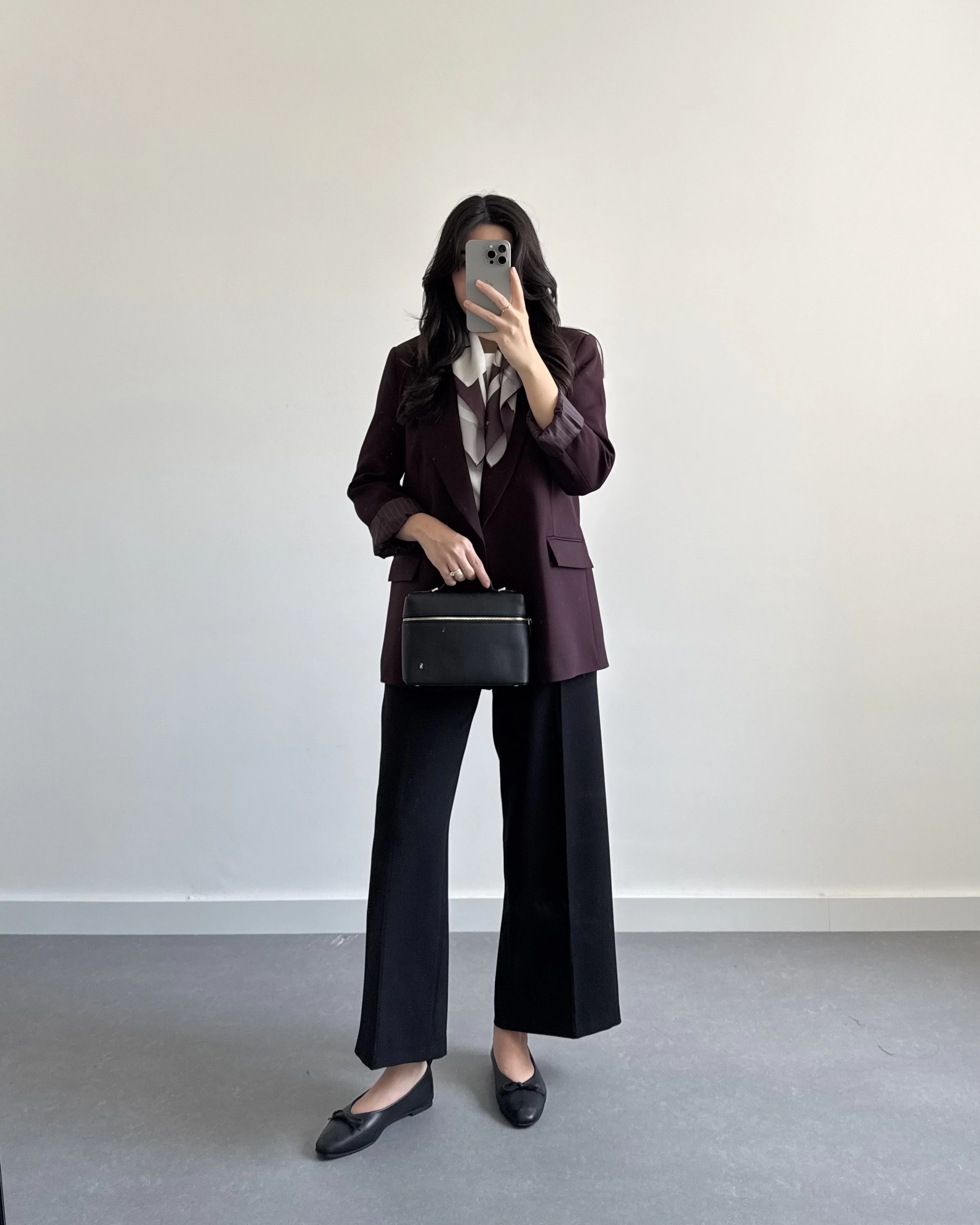 BORDO ÇİZGİ DETAYLI BLAZER CEKET
