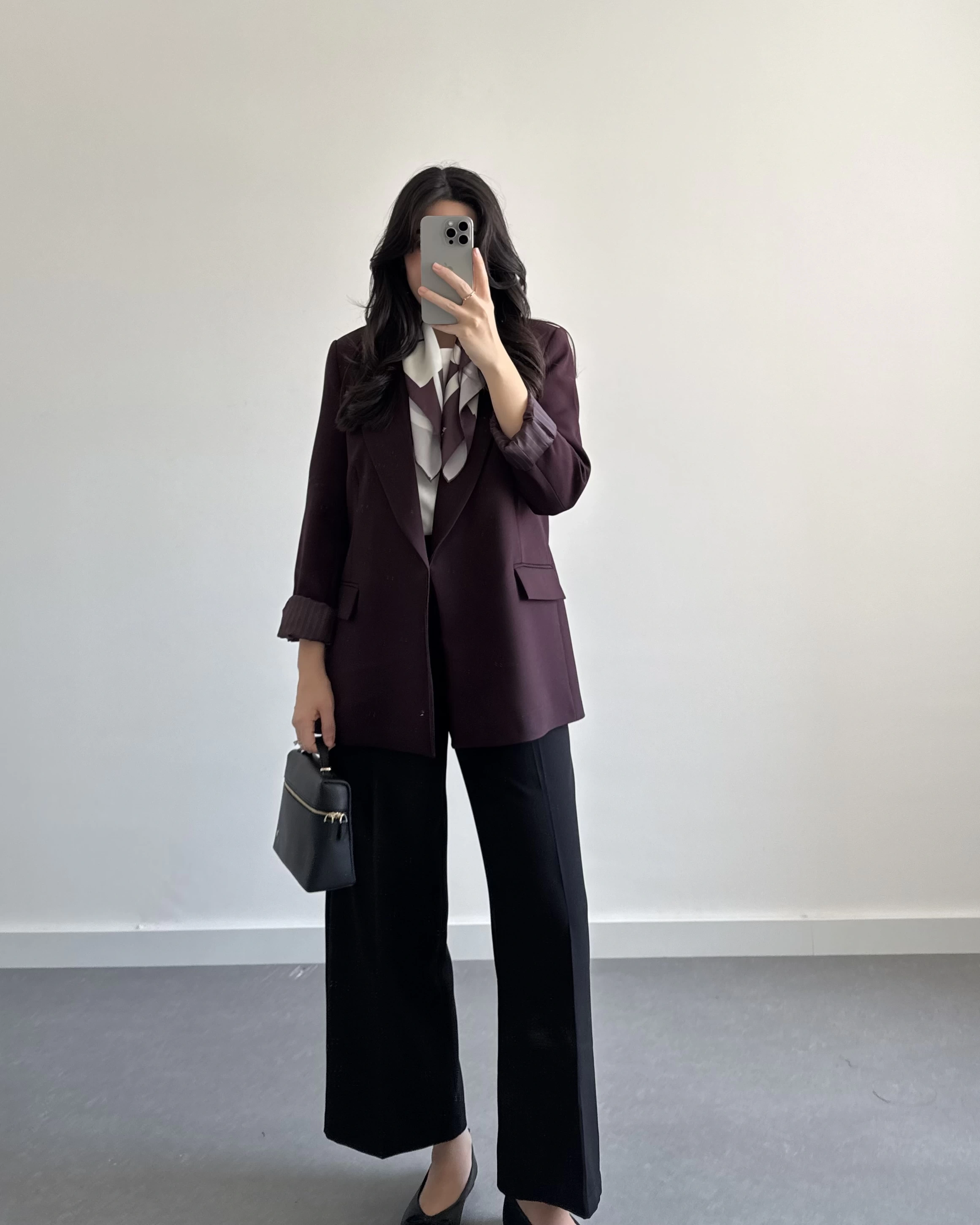 BORDO ÇİZGİ DETAYLI BLAZER CEKET