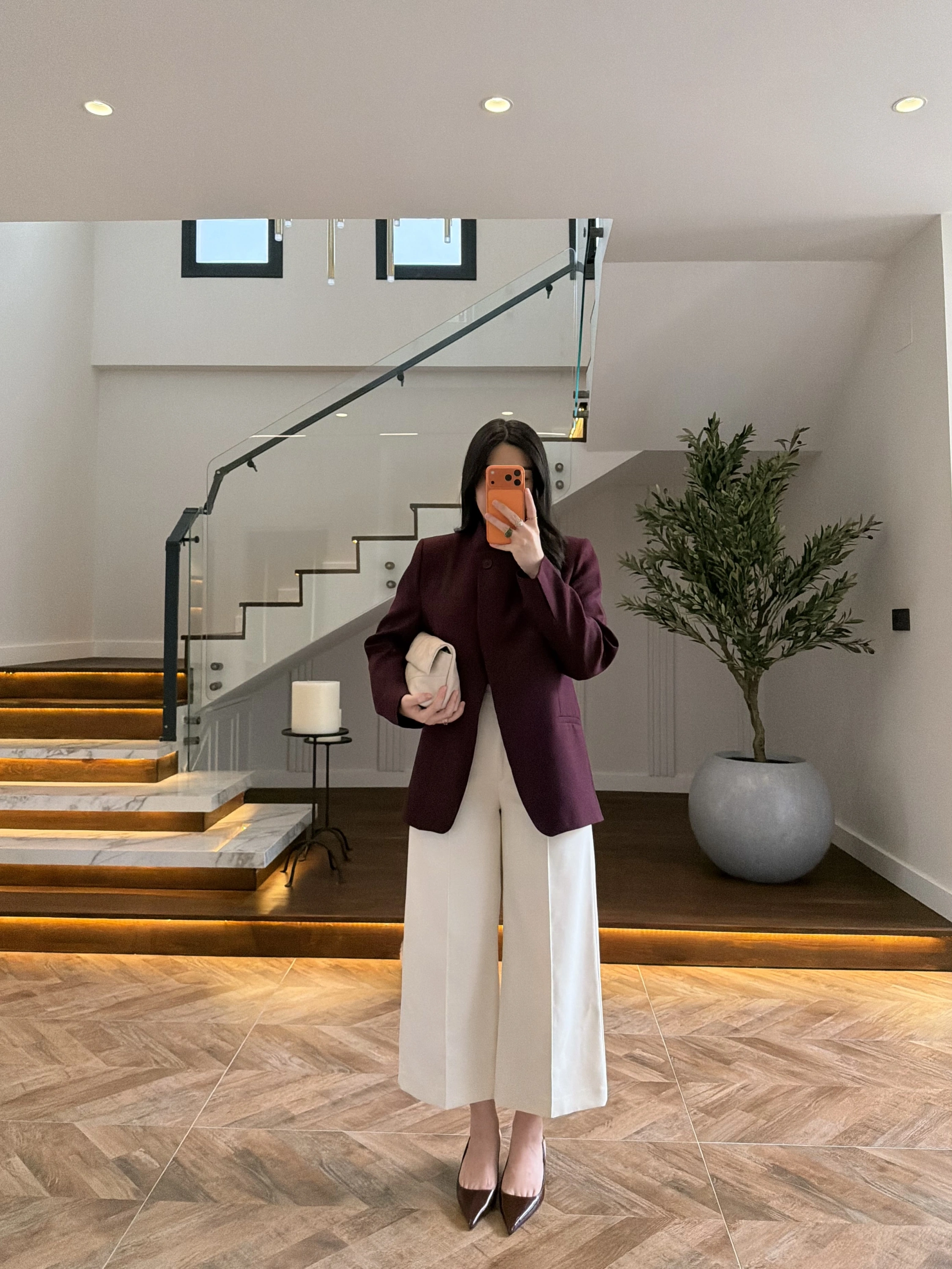 BORDO DİK YAKALI CEKET -26K1105