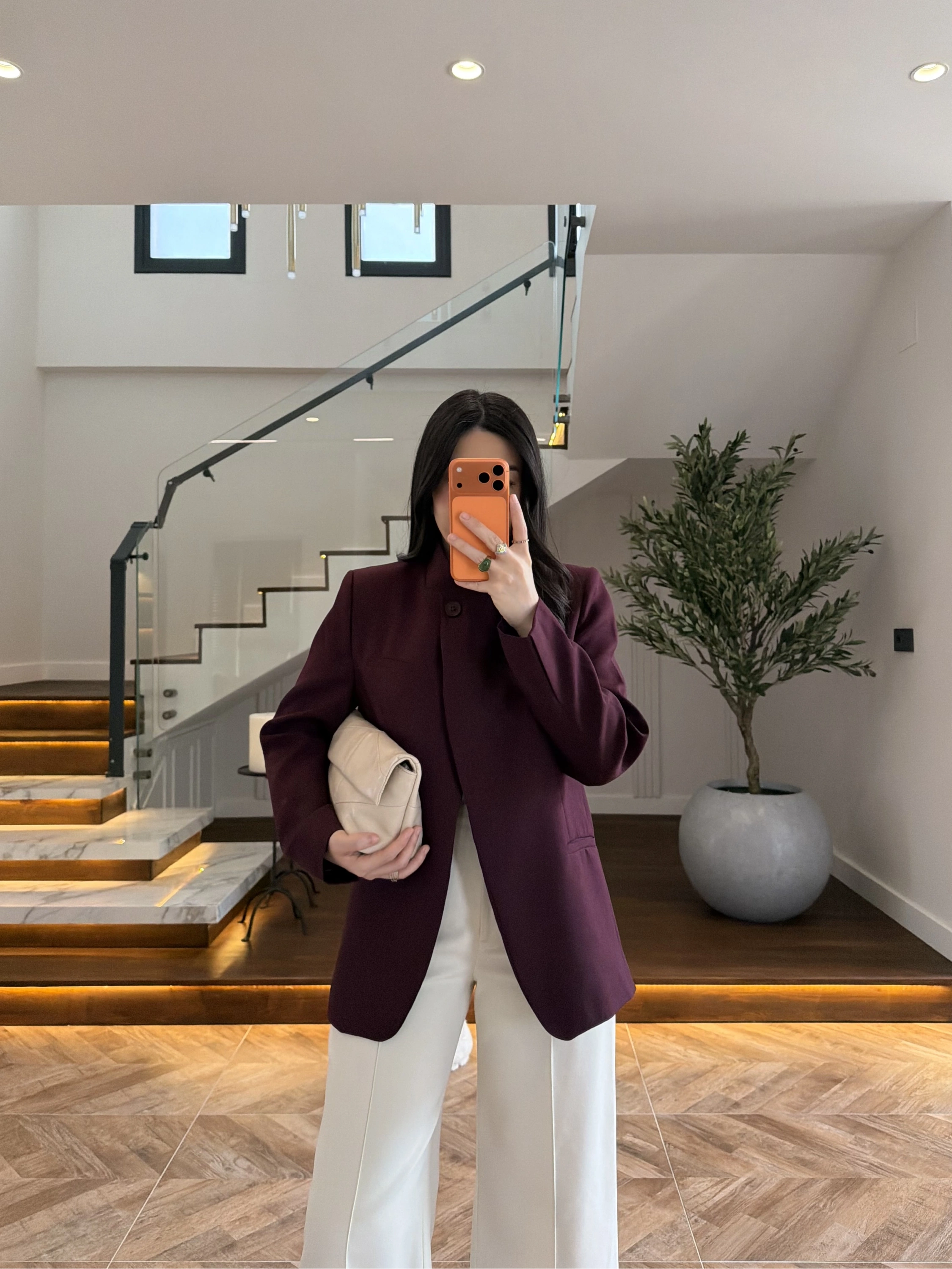 BORDO DİK YAKALI CEKET -26K1105