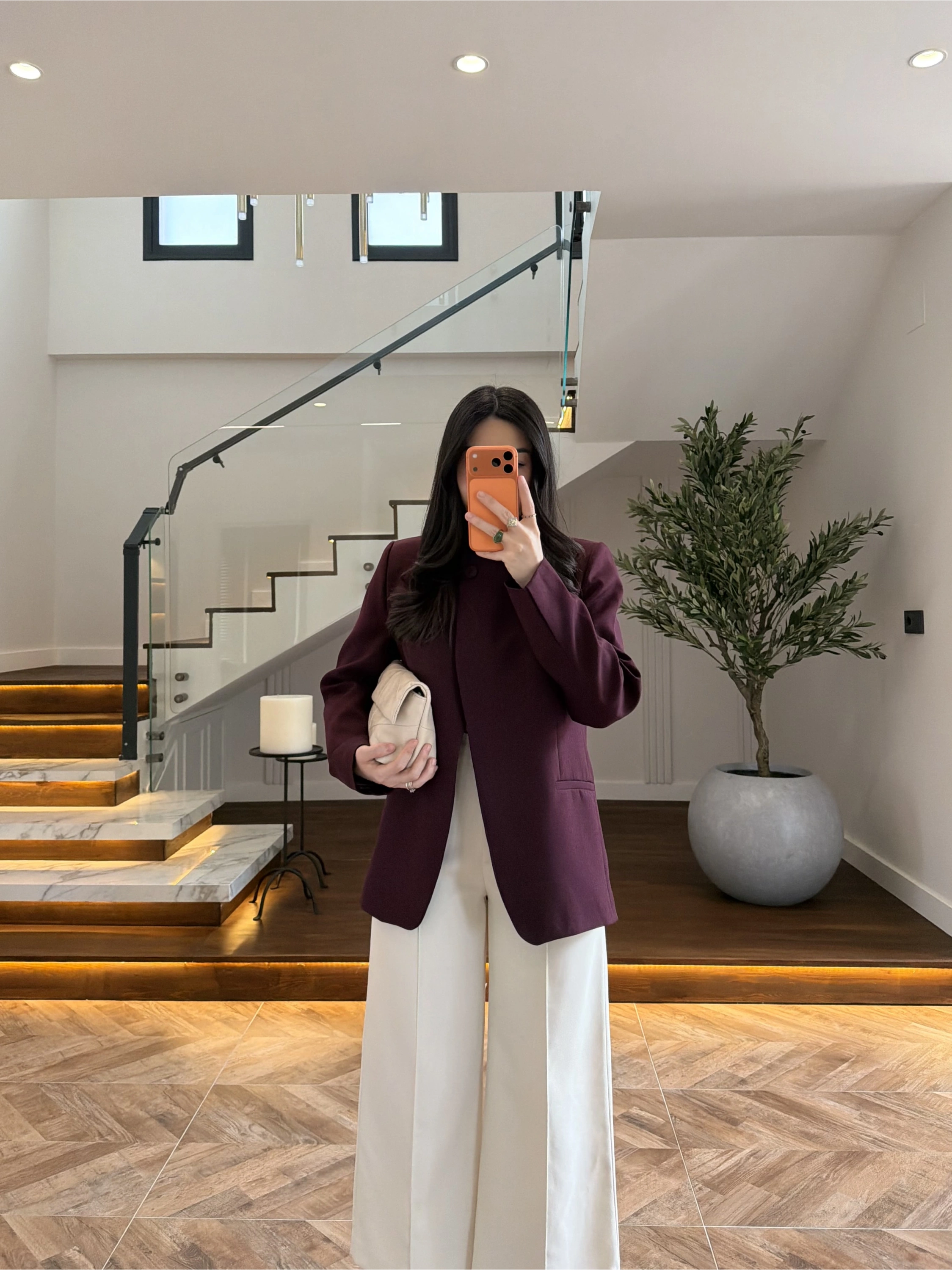 BORDO DİK YAKALI CEKET -26K1105