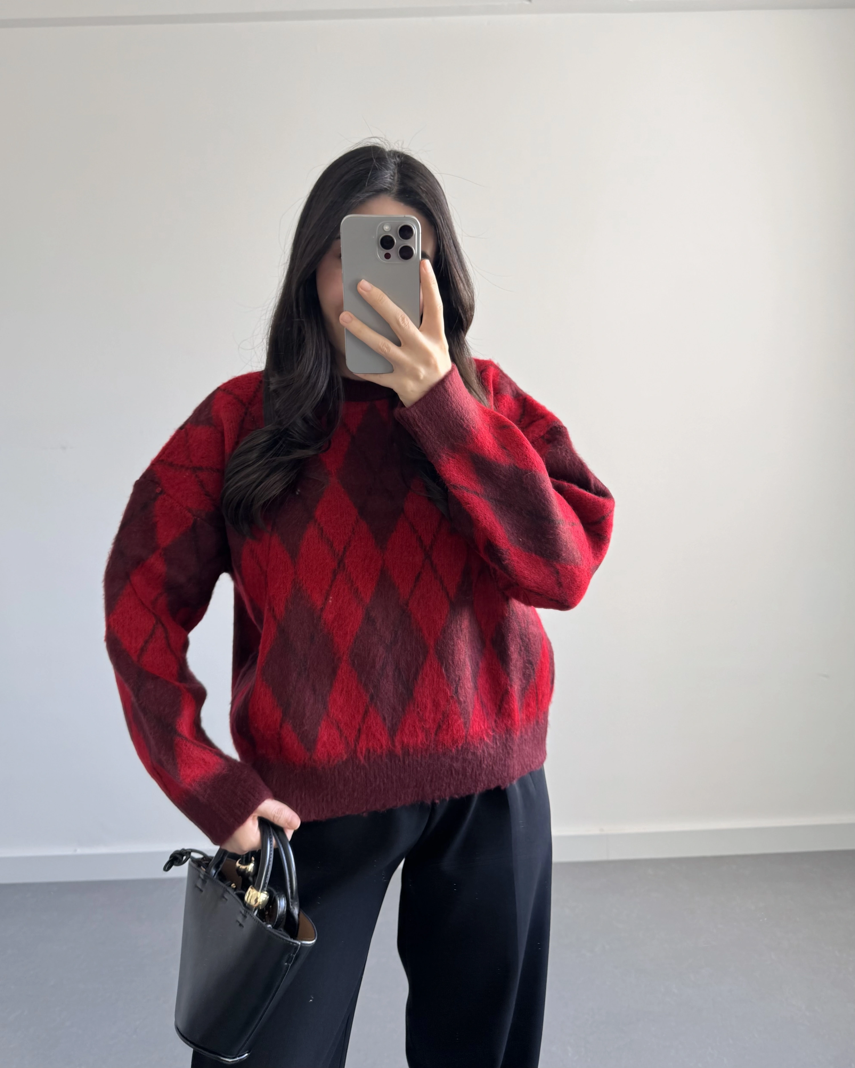 BORDO-KIRMIZI BAKLAVA KAZAK