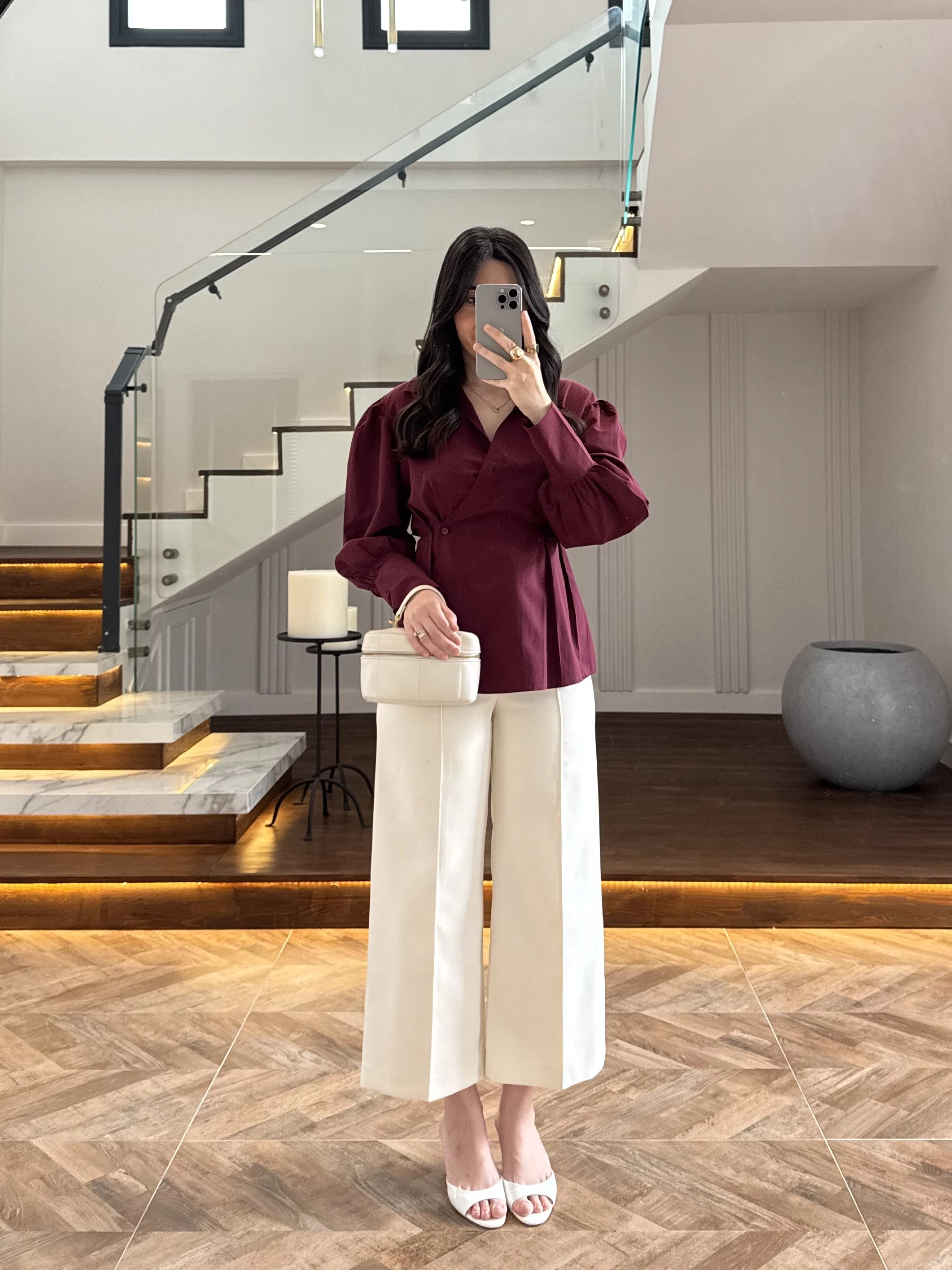 BORDO ÖNÜ PİLELİ GÖMLEK -9243