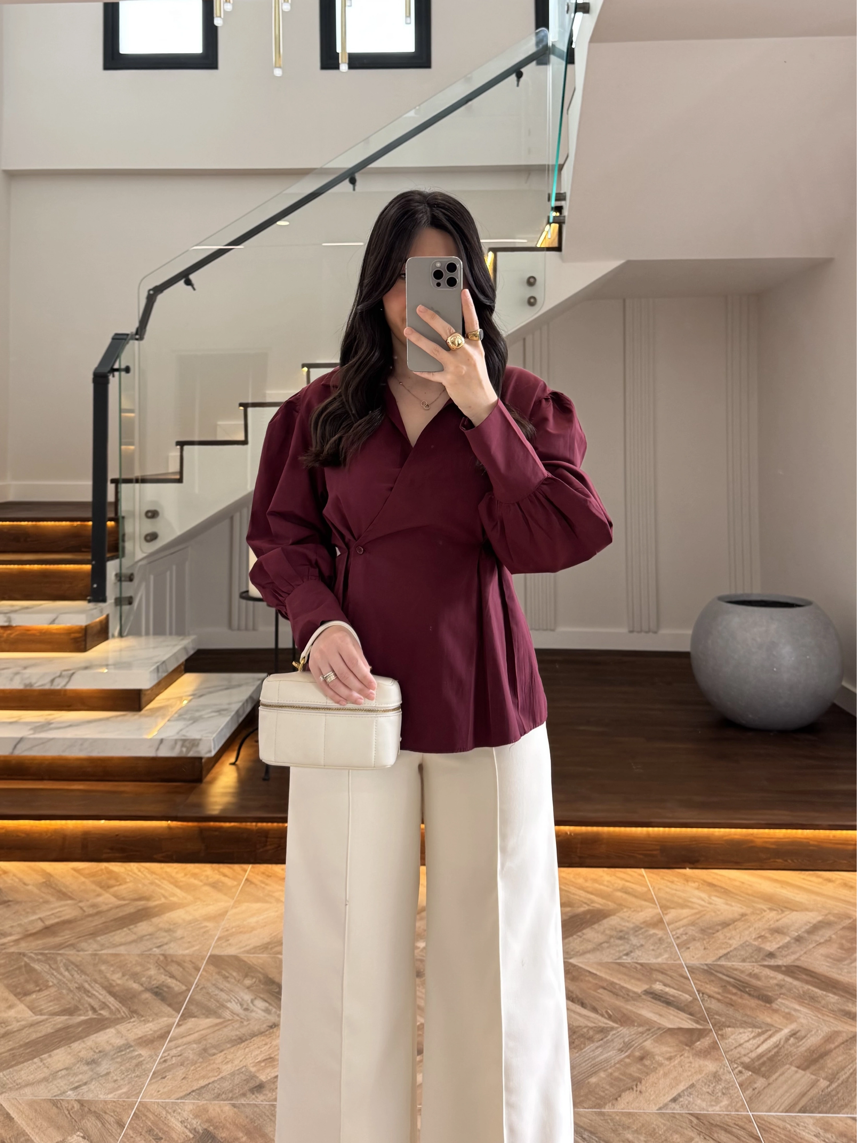 BORDO ÖNÜ PİLELİ GÖMLEK -9243